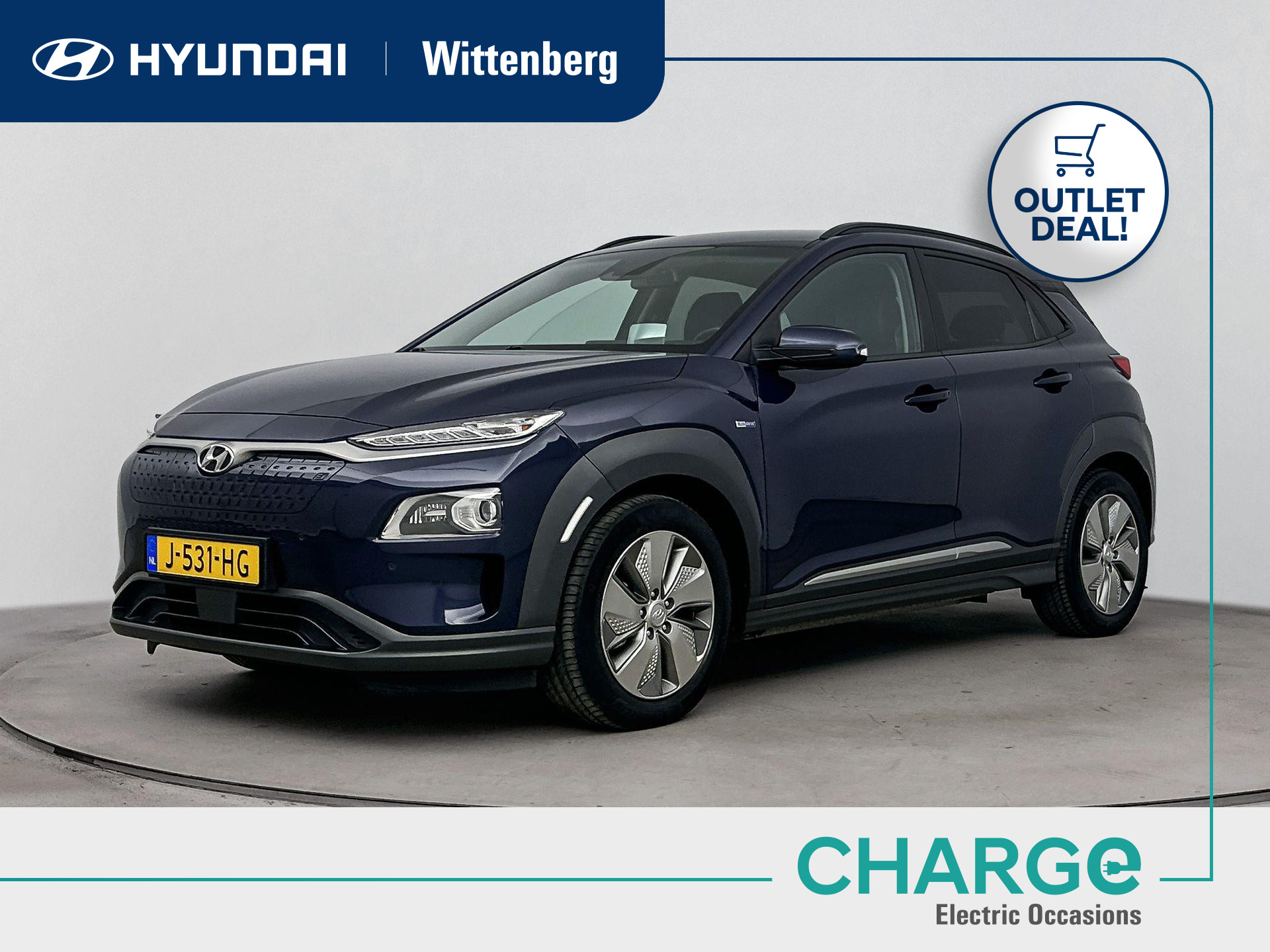 Hyundai Kona EV PREMIUM 64 kWh 2021 - voorkant