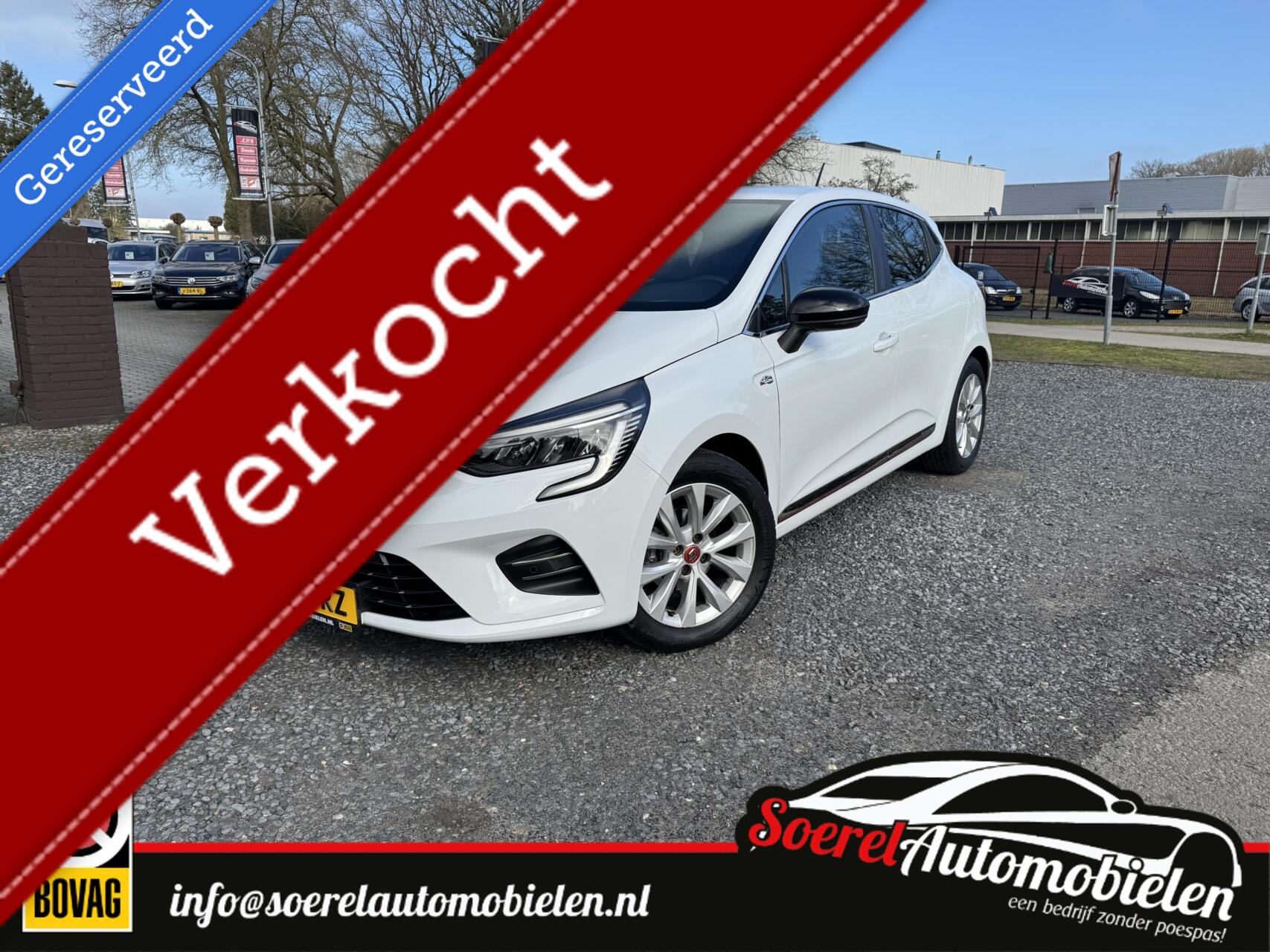 Renault Clio 1.0 TCe Intens, airco cruise pdc navi led boekjes 2020 - voorkant