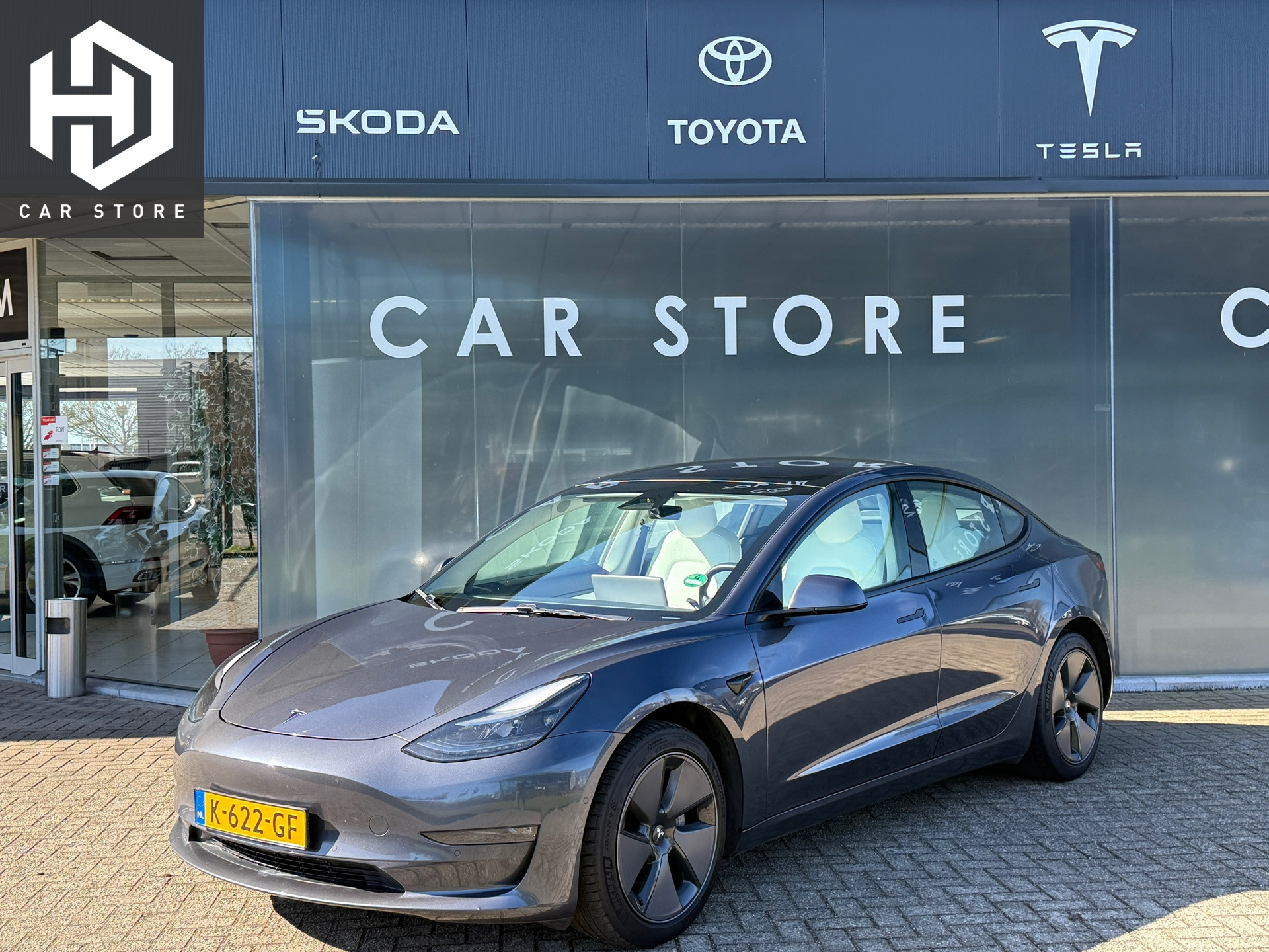 Tesla Model 3 Long Range AWD 75 kWh 91% SOH LFP Autopilot 2020 - voorkant