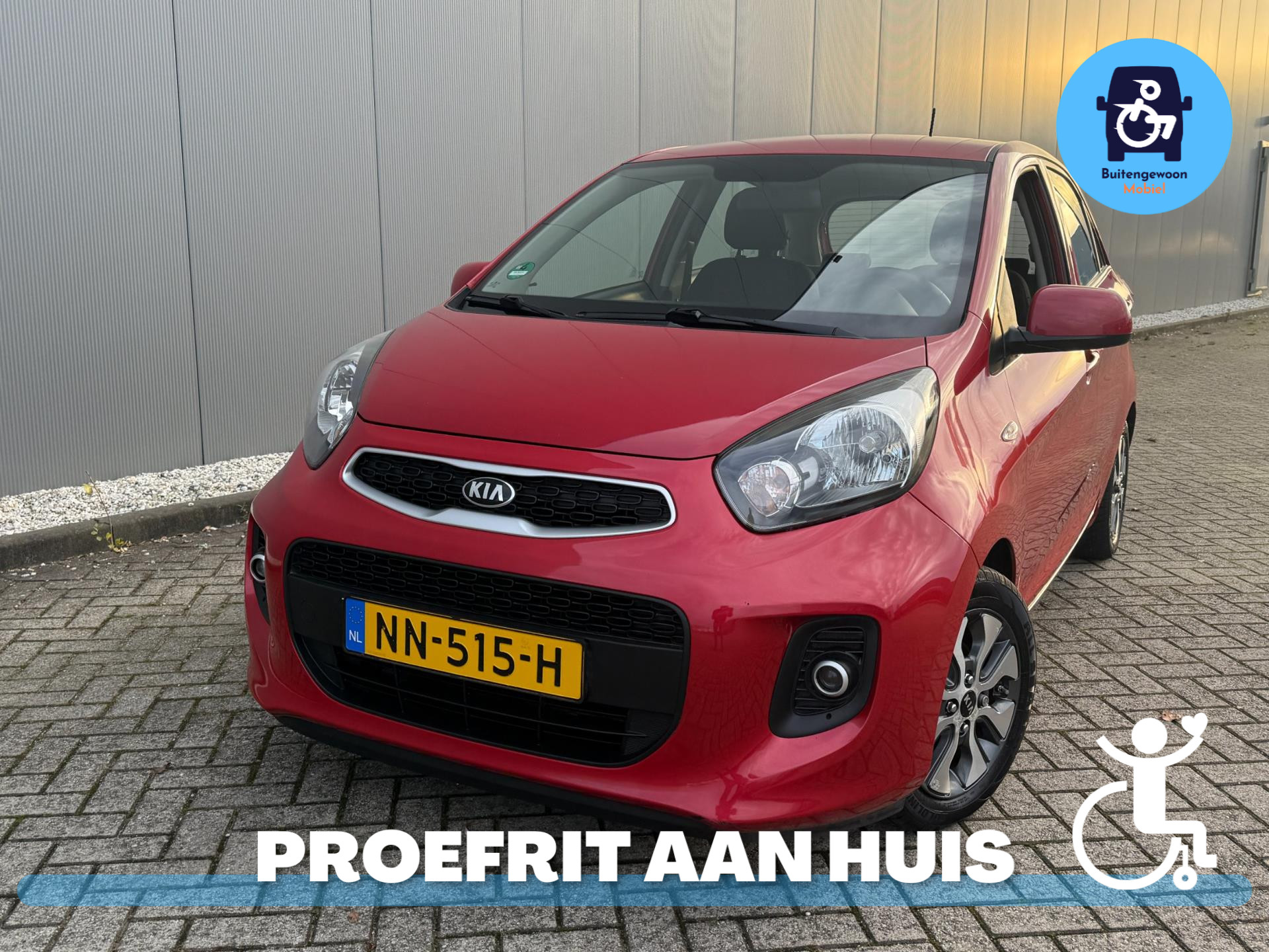Kia Picanto 1.0 CVVT (Airco) PlusLine + 1 Jaar garantie 2017 - voorkant