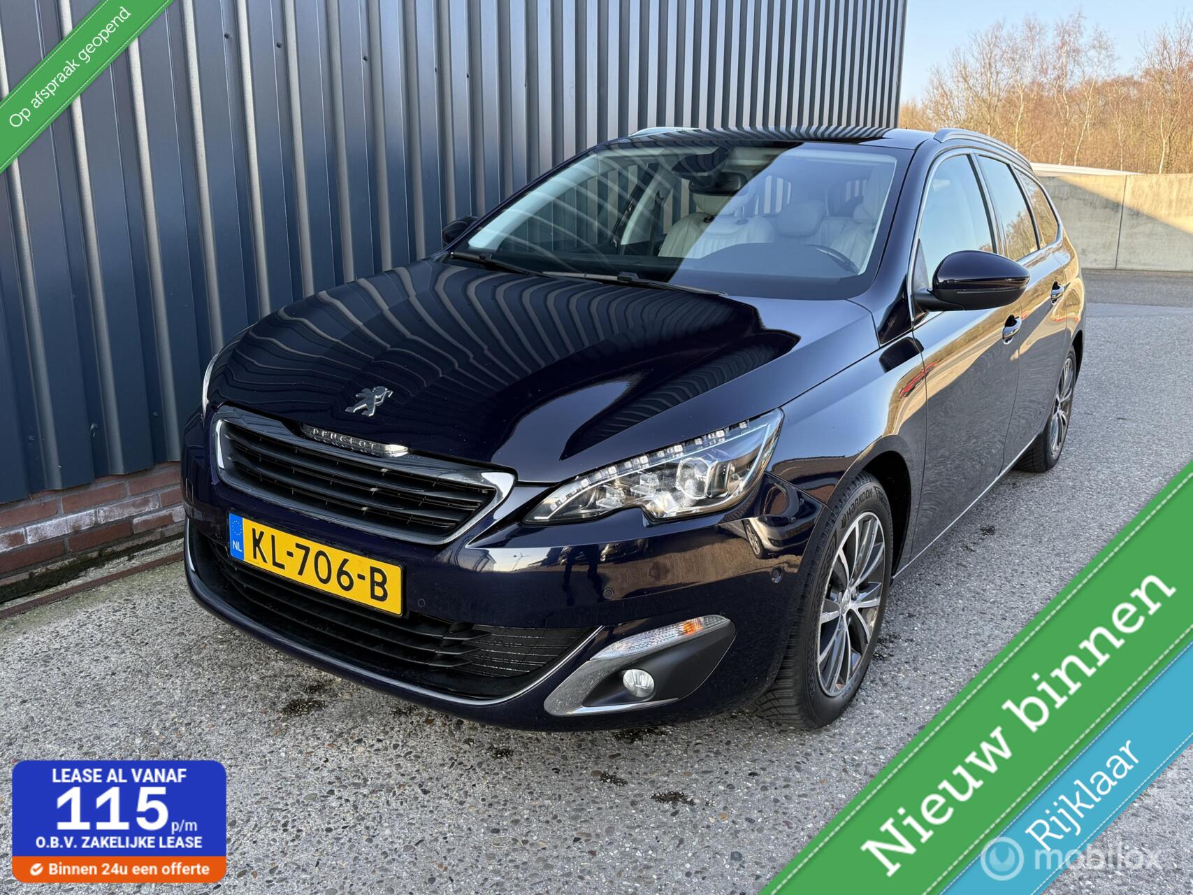 Peugeot 308 1.2 PureTech Allure PANO/NAP/AUTOMAAT/TREK HAAK 2016 - voorkant