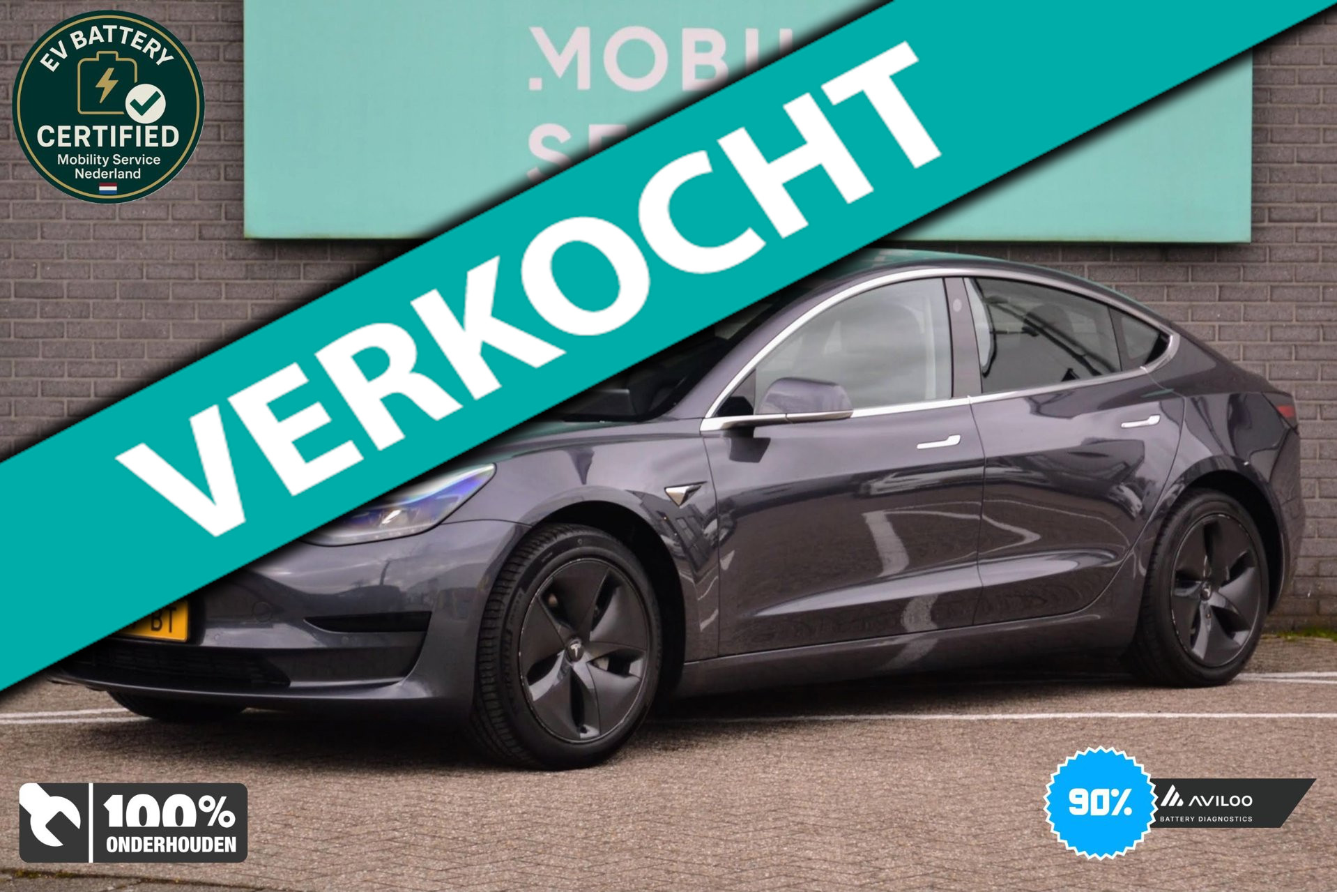 Tesla Model 3 Standard RWD Plus 60 kWh SOH90% Pano Clima 2020 - voorkant