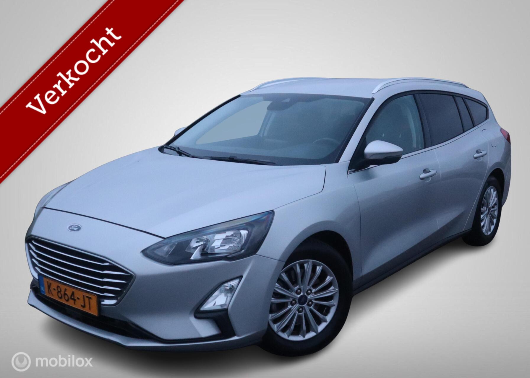 Ford Focus 1.5 EcoBlue 120 PK Titanium X Business Navi Trekhaak Chroom Digi Cockpit DonkerGlas Led koplampen 2021 - voorkant