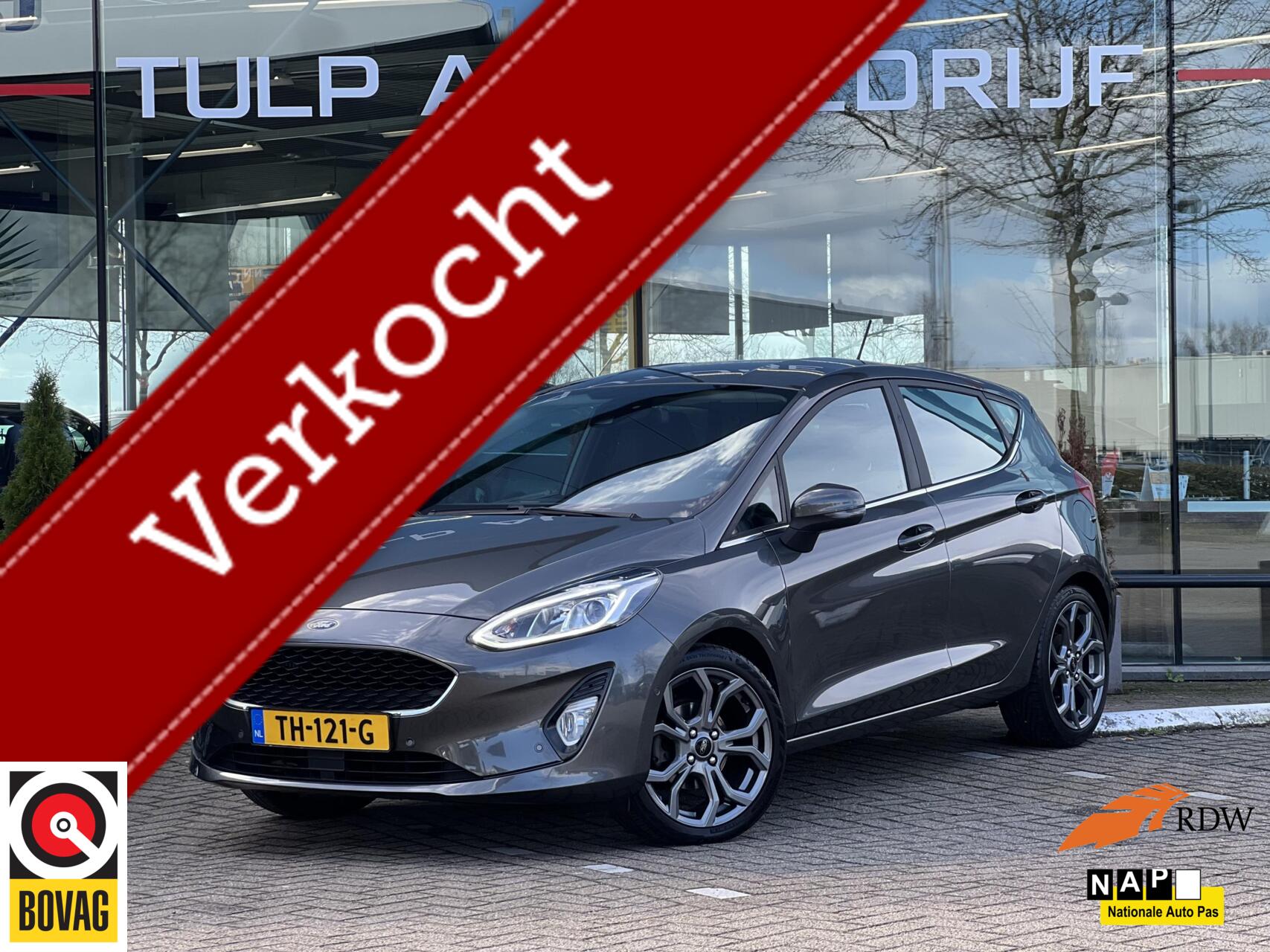 Ford Fiesta 1.0 EcoBoost Titanium 5 Drs Clima Cruise B&O NAP 2018 - voorkant