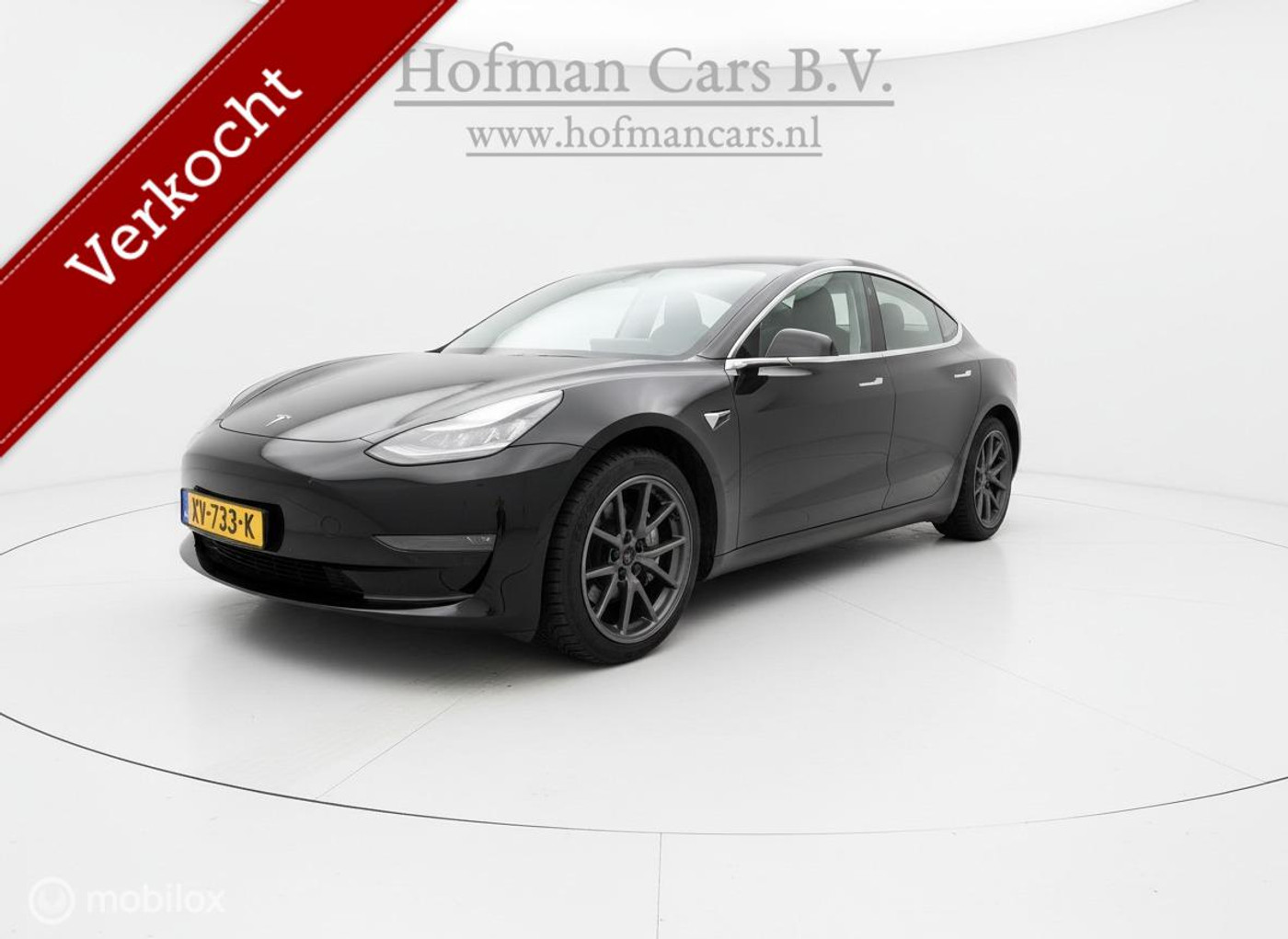 Tesla Model 3 Long Range AWD 75 kWh – Zwart | Trekhaak | Dual Motor | Autopilot 2019 - voorkant