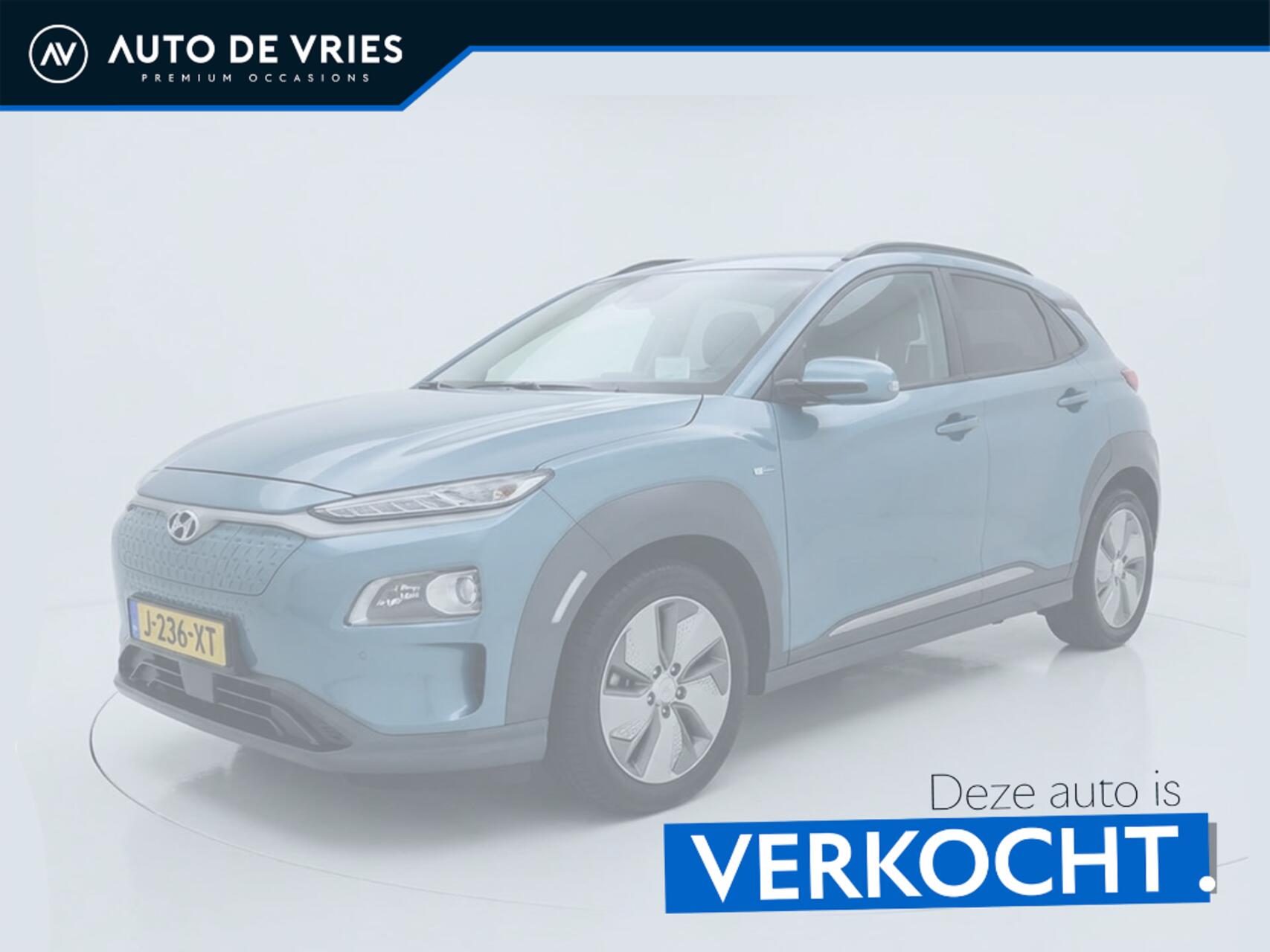 Hyundai Kona EV Fashion 64 kWh | SOH 100% | Navigatie | Head up | Camera 2020 - voorkant