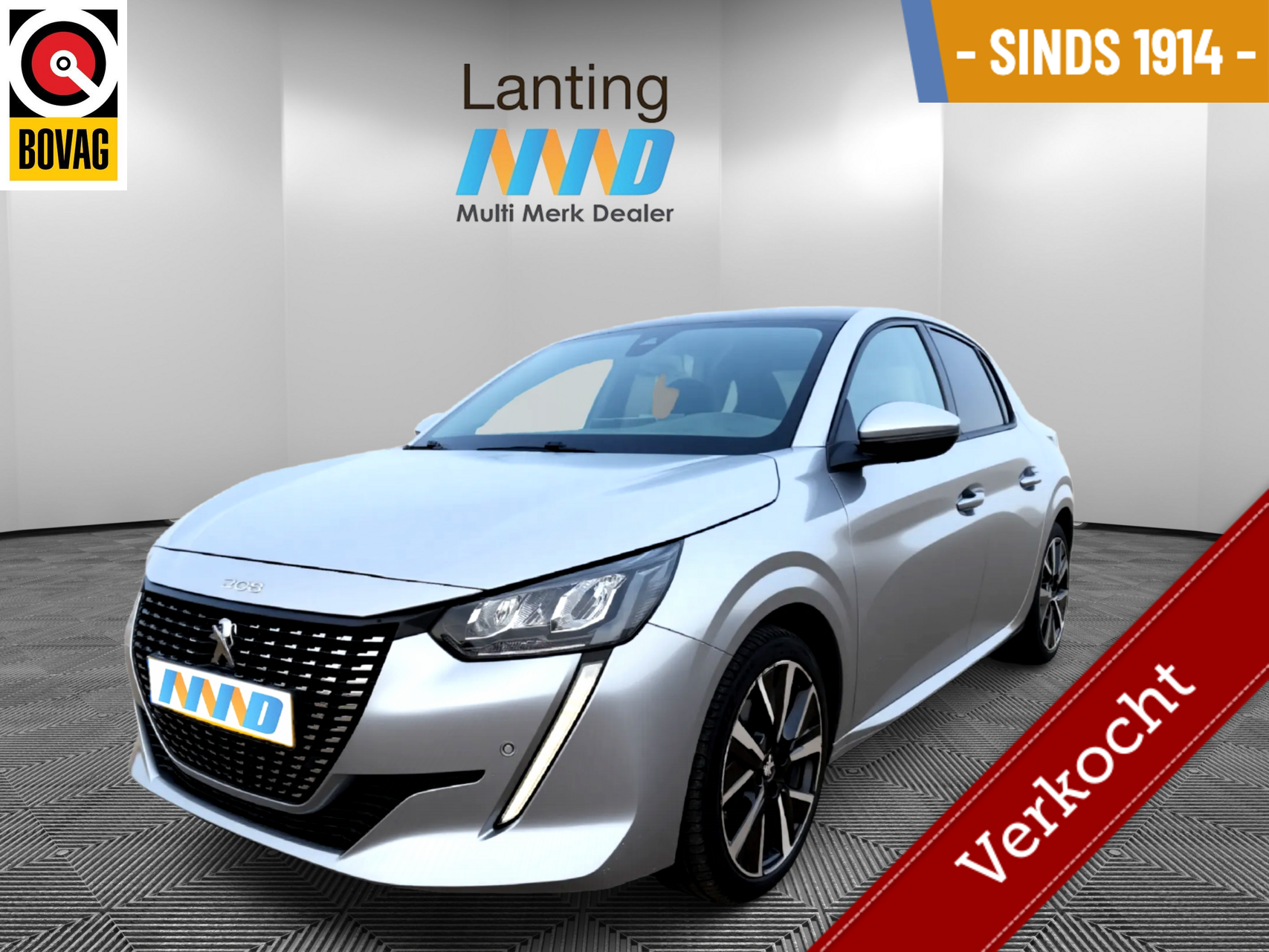 Peugeot 208 1.2 PureTech Allure glazen panodak nieuwe riem 2021 - voorkant