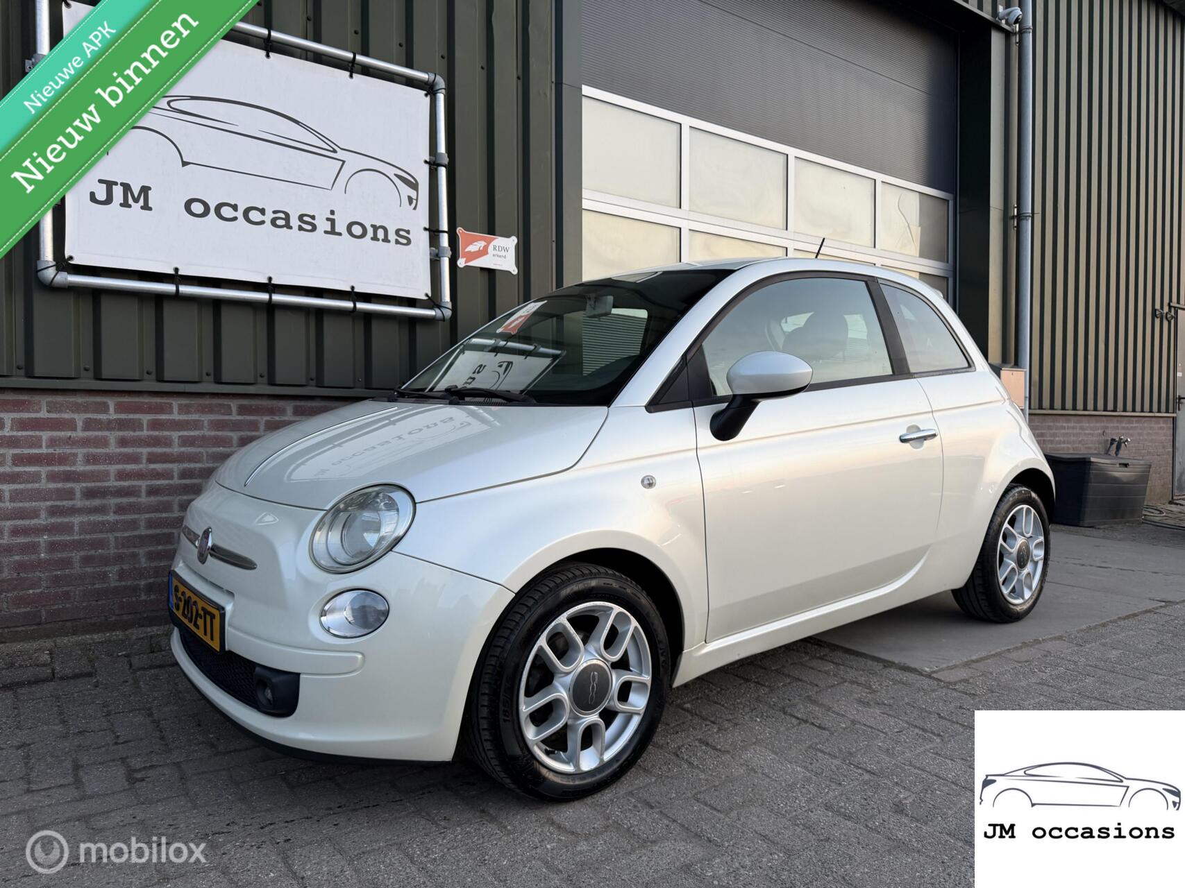 Fiat Fiat 500 1.2 Lounge|Bleu&me|Leder|Airco|Nieuwe APK 04-2027| 2008 - voorkant