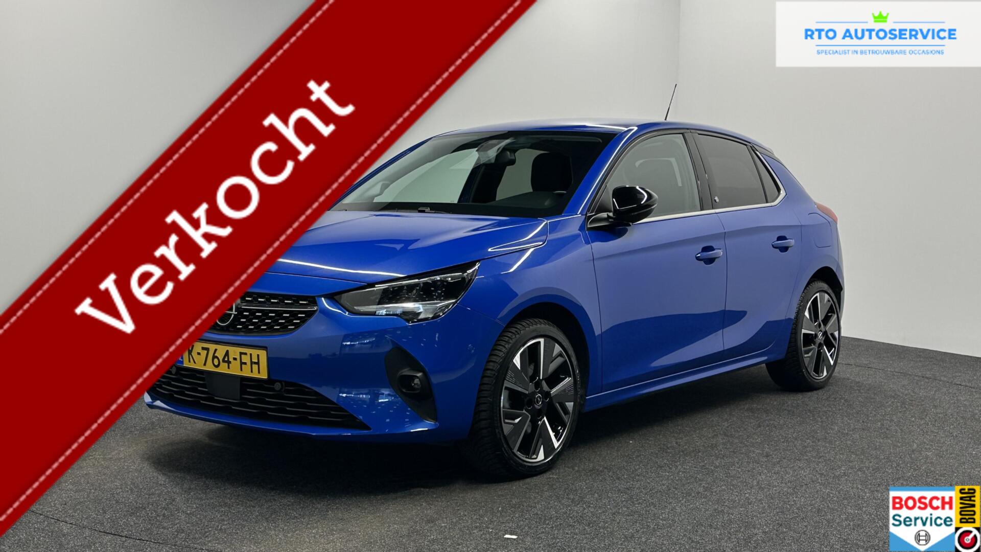 Opel Corsa Elegance 3 fase 50 kWh 92% SOH CAMERA NAVI CRUISE LM CARPLAY. 2020 - voorkant