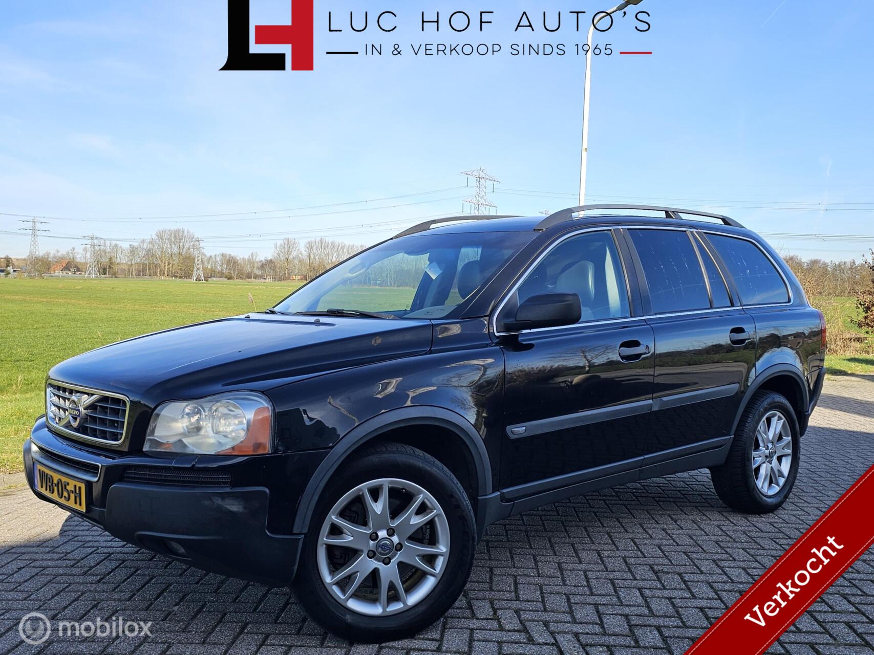 Volvo Xc90 2.5 T GRIJSKENTEKEN 2005 - voorkant
