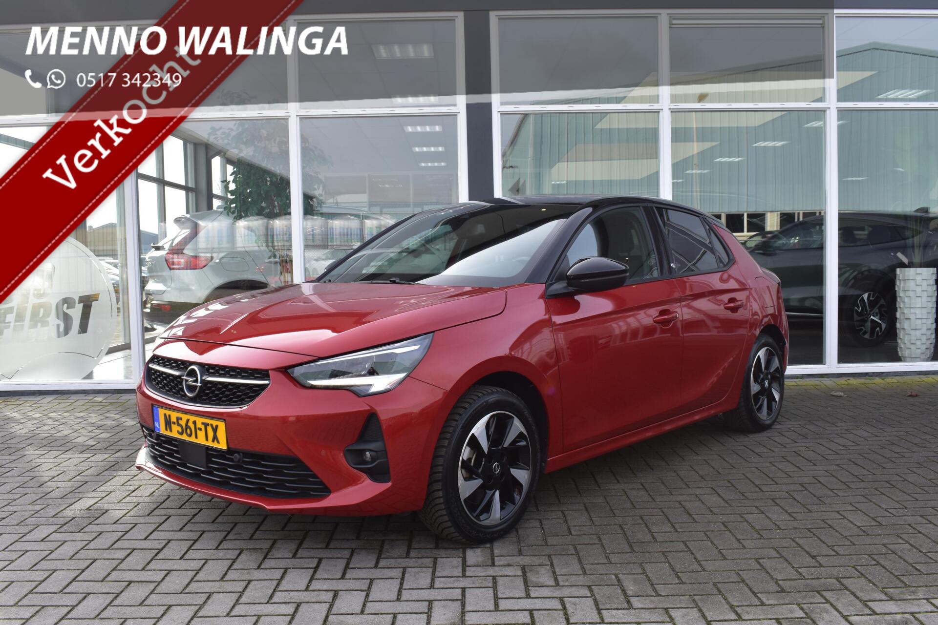 Opel Corsa GS Line 50 kWh|SOH 90%|APK 03-2028!|Navigatie|Apple carplay/android|Led Koplampen|Camera| 2021 - voorkant