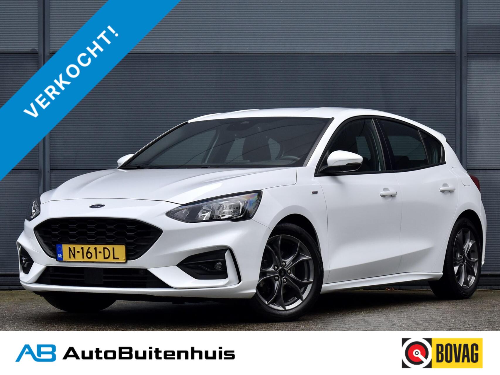 Ford Focus 1.0 EcoBoost Hybrid ST Line|1e Eigenaar|ADAPT. CRUISE|CAMERA|CARPLAY|NAVI|CLIMATE|PDC 2021 - voorkant