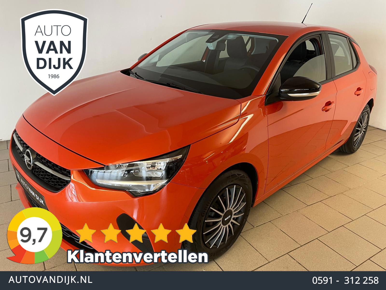 Opel Corsa 1.2 Edition AIRCO CRUISE BLUETOOTH ELEK RAMEN CENT VERG MULTI STUUR SPARCO WIELDOPSET 5DRS ZEER NETTE AUTO 2020 - voorkant