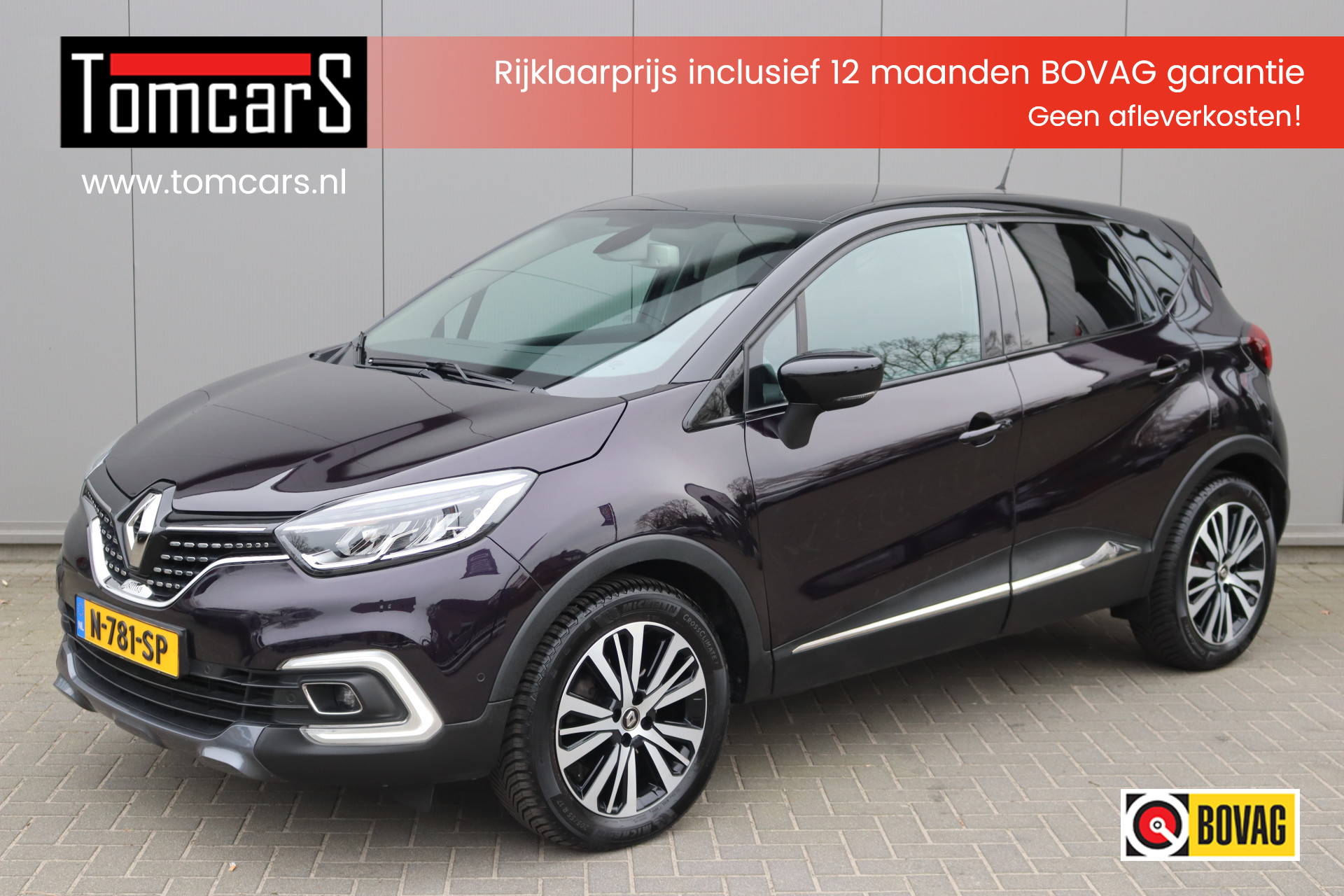 Renault Captur 1.3TCe 150PK Automaat Initiale Paris Navigatie/Camera/Trekhaak/Leder/Stoelverwarming 2019 - voorkant