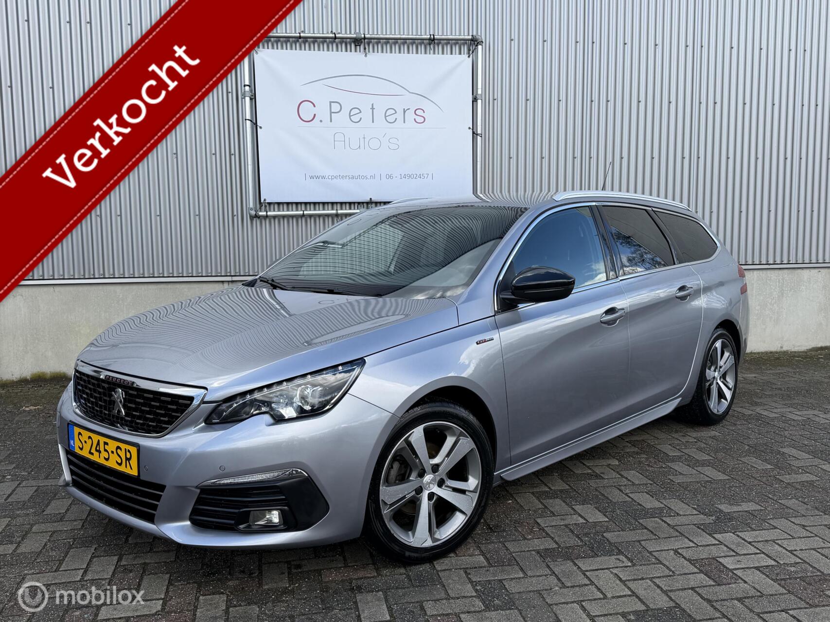 Peugeot 308 VERKOCHT 1.2 PureTech GT 130PK 12-2019 GT-Line / Carplay / Camera / Trekhaak / Dealeronderhouden 2019 - voorkant