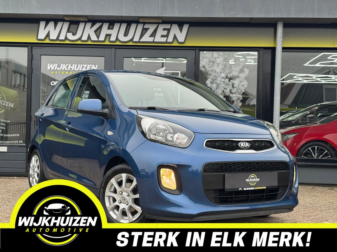 Kia Picanto 1.0 CVVT DynamicLine met Airco !!! 15 Inch !!! Cruise !!! 2016 - voorkant