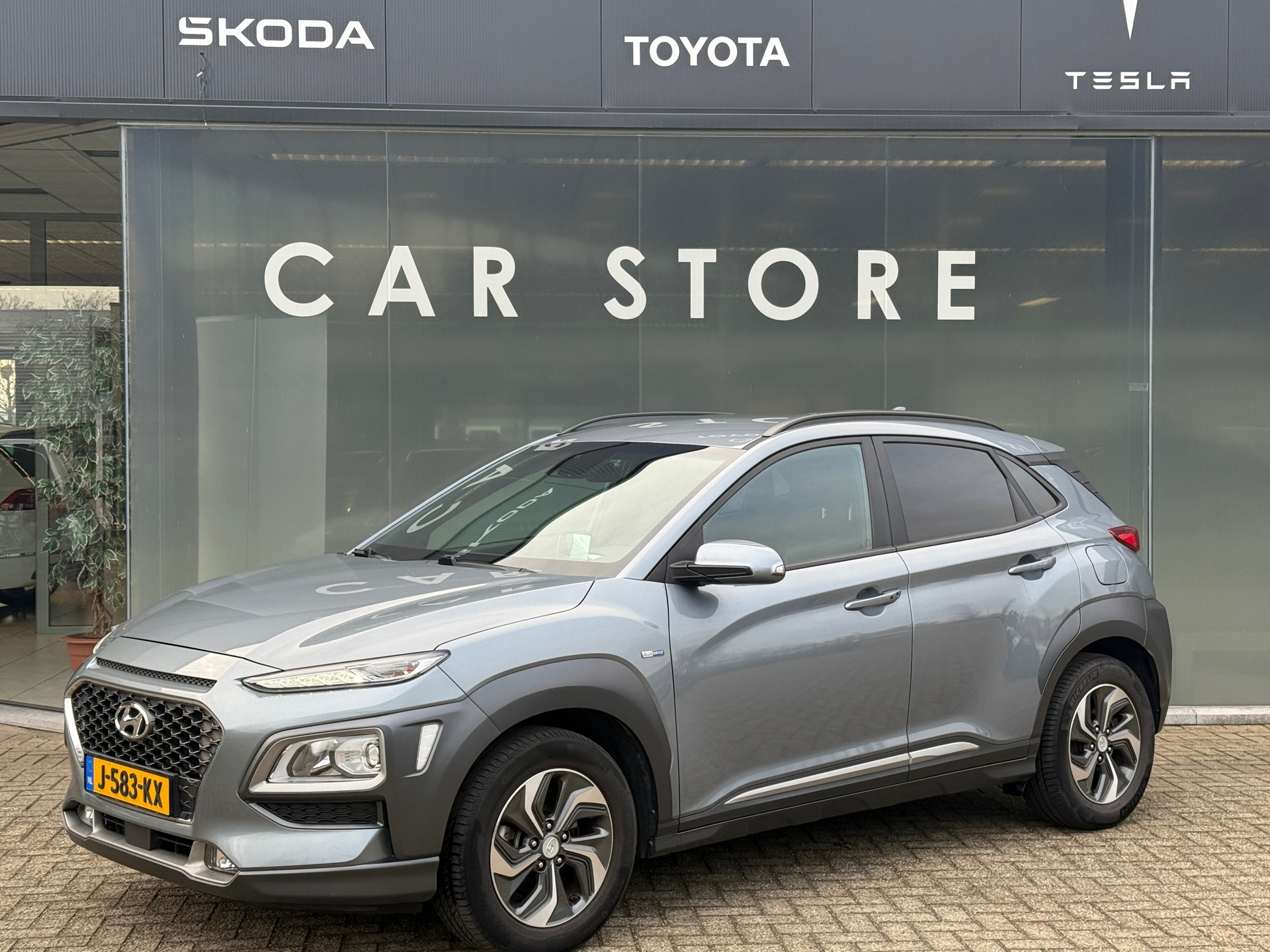 Hyundai Kona 1.6 GDI HEV Fashion Navi|Carplay|Stoelver|Dodehoek|Camera 2020 - voorkant