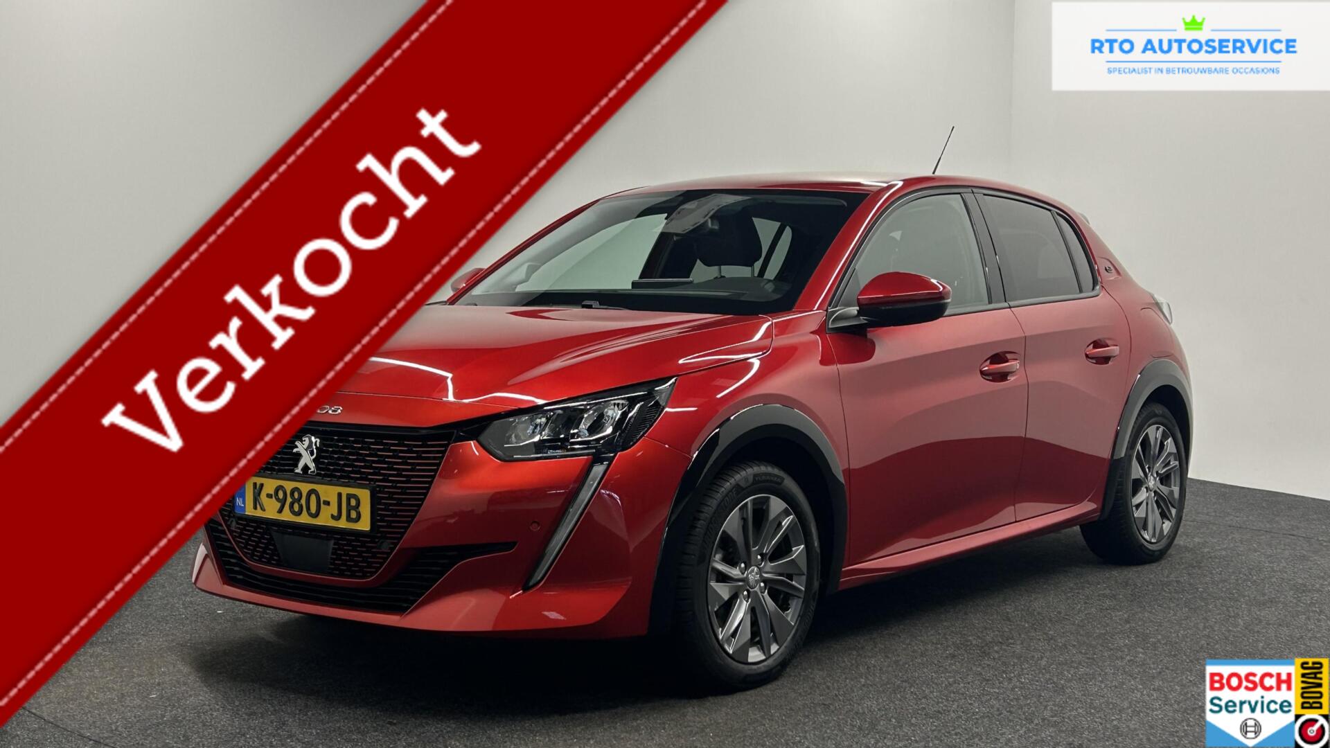 Peugeot 208 EV Allure 50 kWh 3 Fase 90% SOH CAMERA CARPLAY NAVI LM CRUISE. 2020 - voorkant