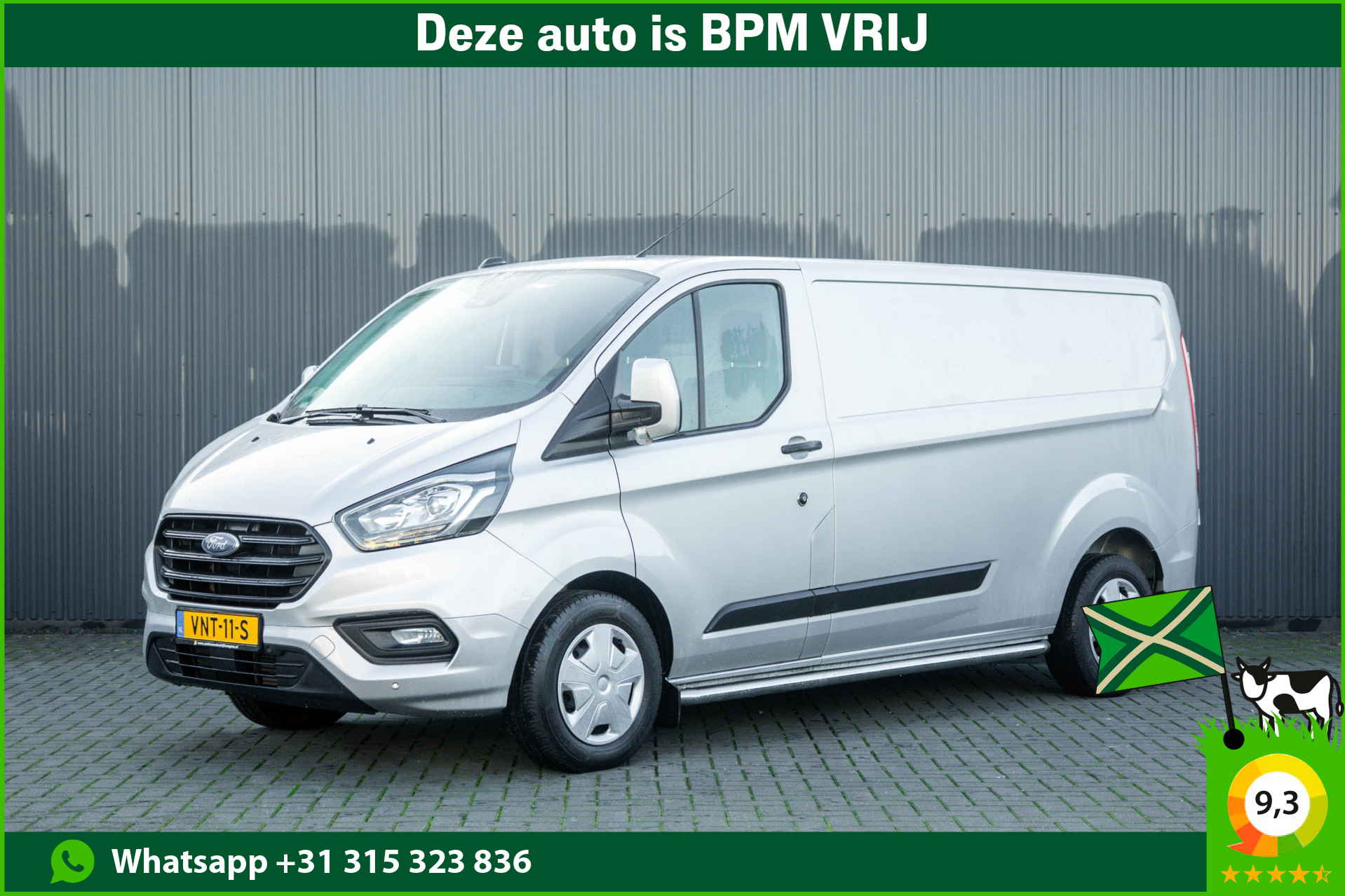 Ford Transit Custom L2H1  | 130pk | Automaat | LED | Camera | Stoelverw. | Cruise | Airco 2022 - voorkant