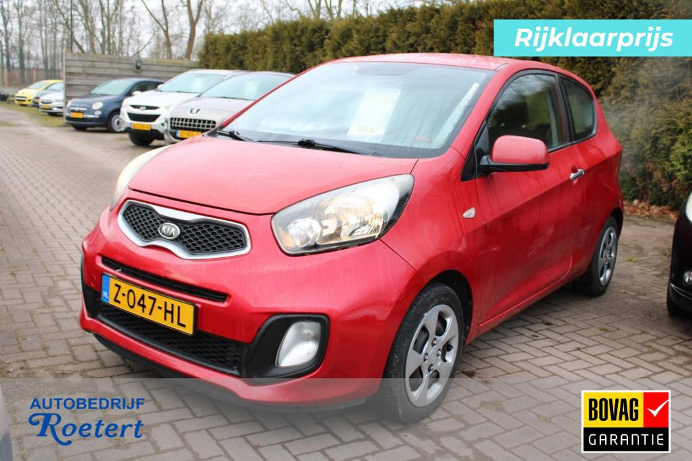 Kia Picanto 1.0 69pk Comfort Pack 3-drs airco/elek pakket/bluetooth 2013 - voorkant