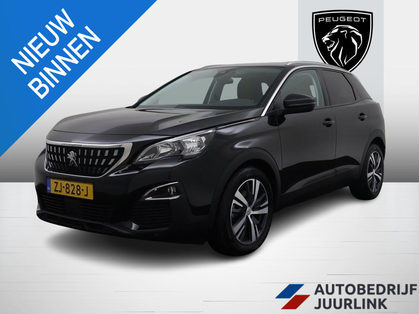 Peugeot 3008 1.2T Automaat Blue Lease Executive  Leder/Trekhaak 2019 - voorkant