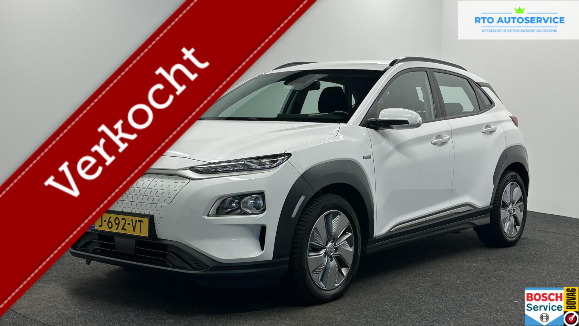 Hyundai Kona EV Comfort 64 kWh 3 Fase Warmtepomp 100% SOH TREKHAAK CAMERA CARPLAY LM NAVI ECC. 2020 - voorkant