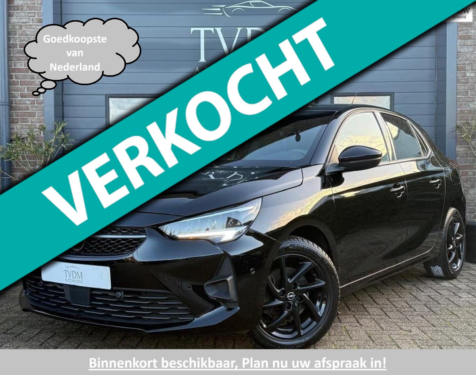 Opel Corsa 1.2 GS Line|AUTOMAAT|BLACK EDITION|CARPLAY|STOELVERW 2022 - voorkant