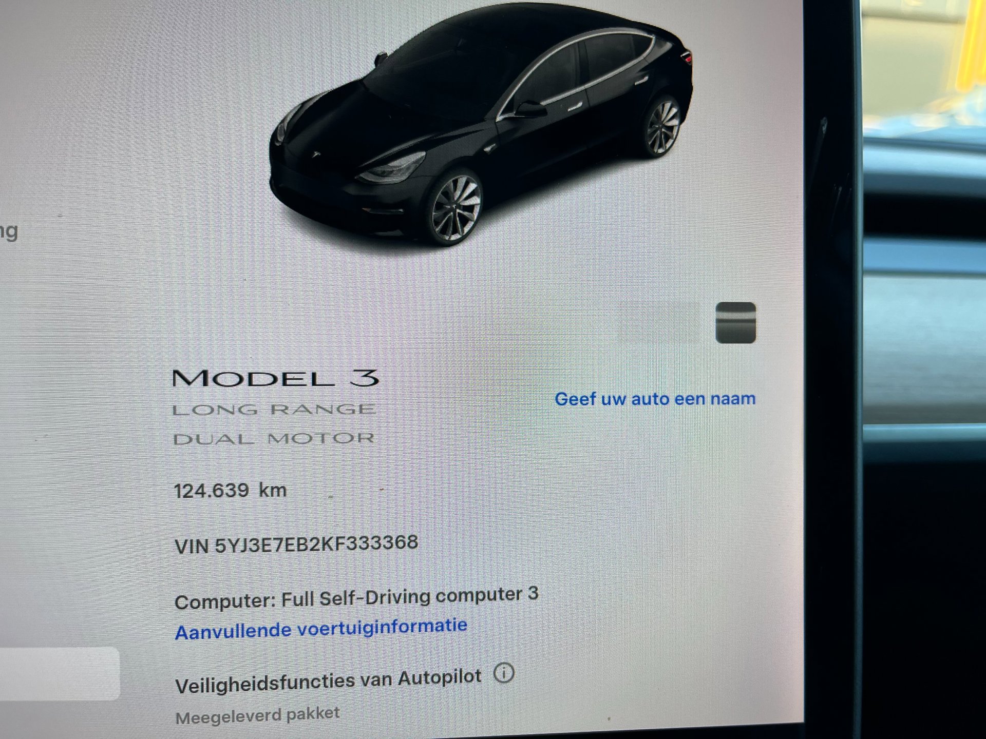 Foto van Tesla Model 3
