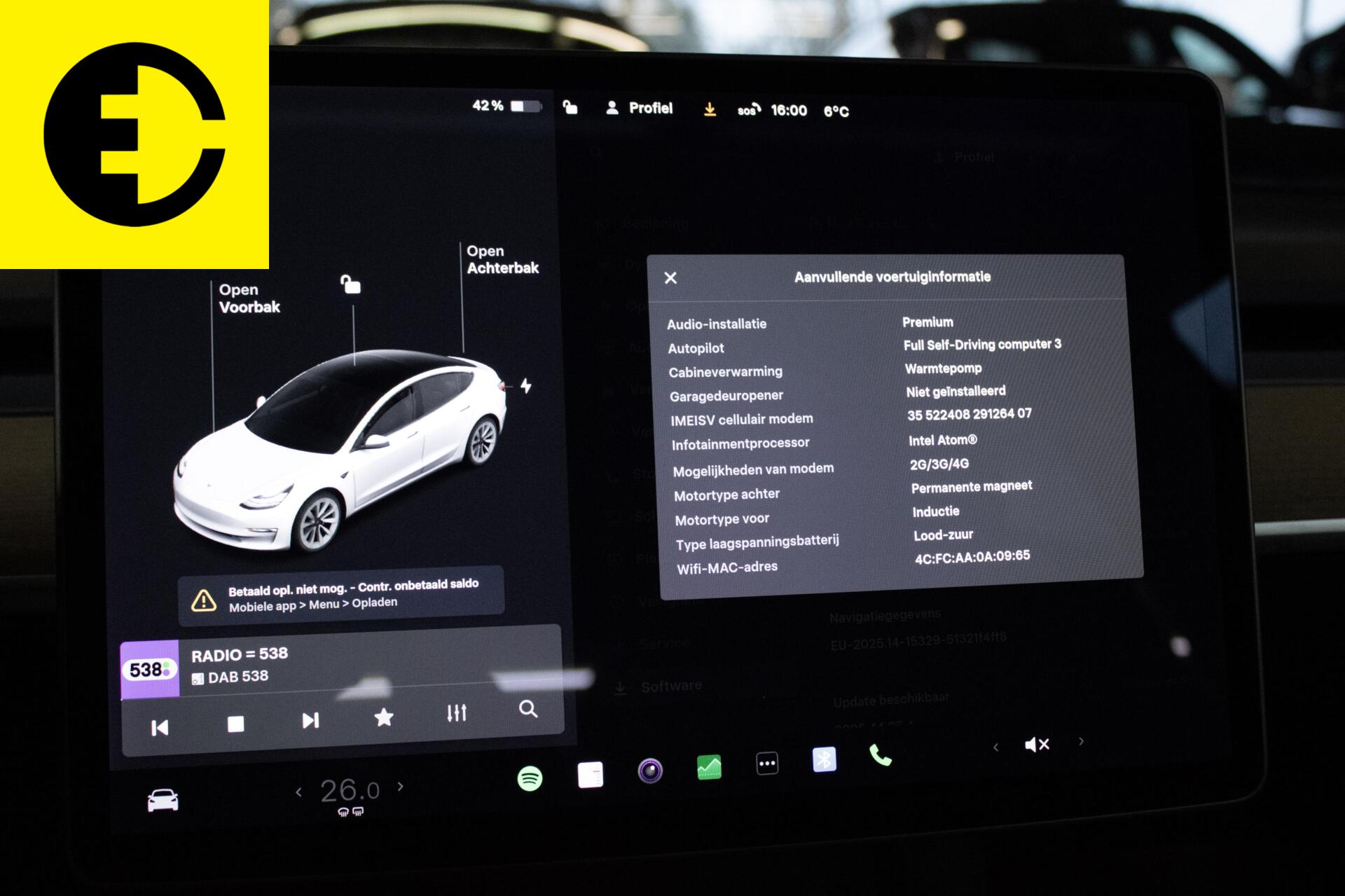 Foto van Tesla Model 3