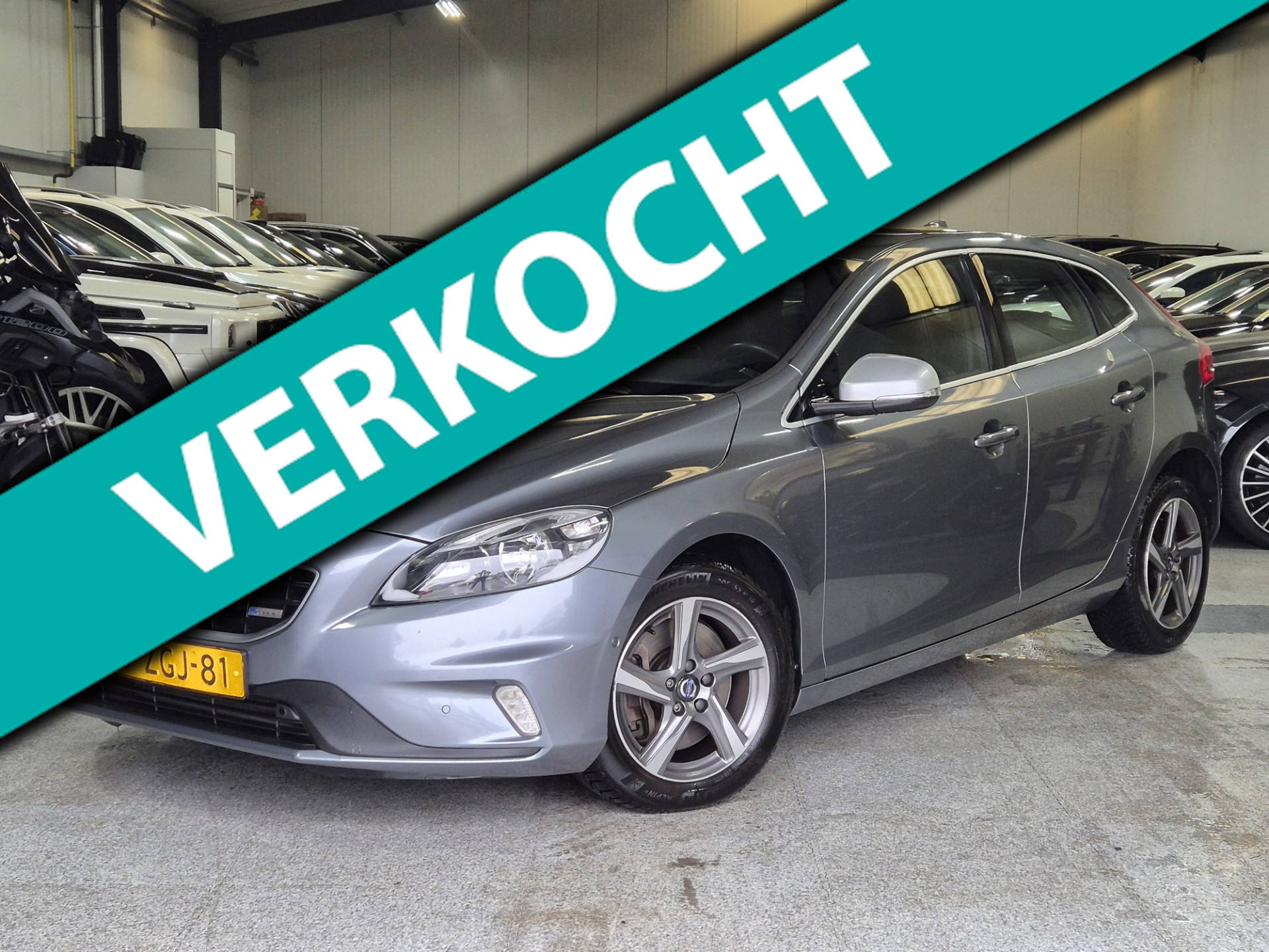 Volvo V40 2.0 D4 R-Design 1ste Eig. Dealer Ond. 190 PK NL Auto Nap 2014 - voorkant