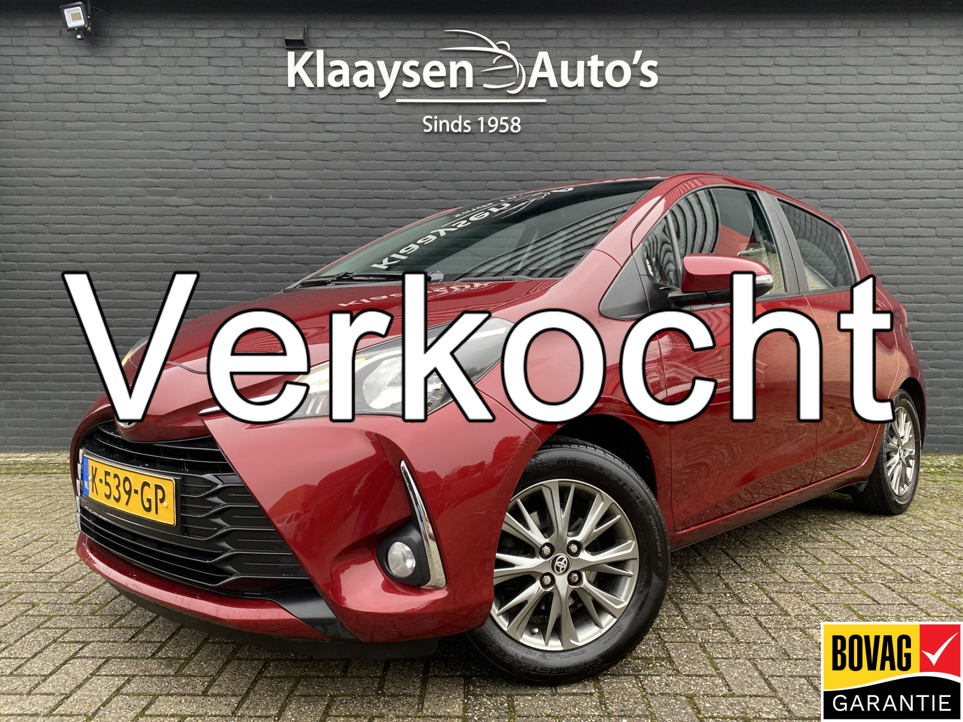 Toyota Toyota Yaris 1.0 VVT-i Comfort | airco | trekhaak | cruise control | bluetooth | rij assistentie | lichtmetalen velgen 2019 - voorkant