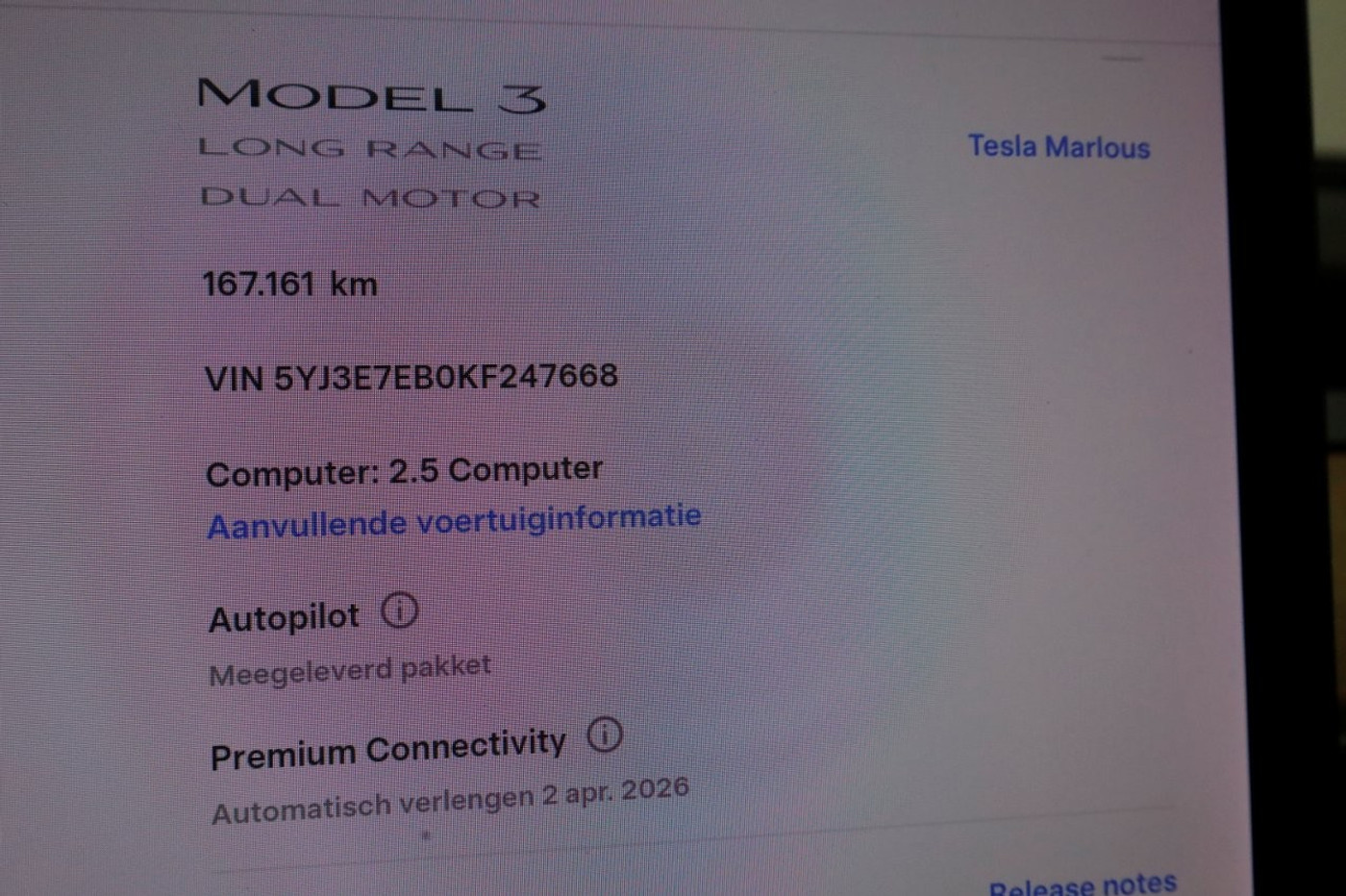 Foto van Tesla Model 3