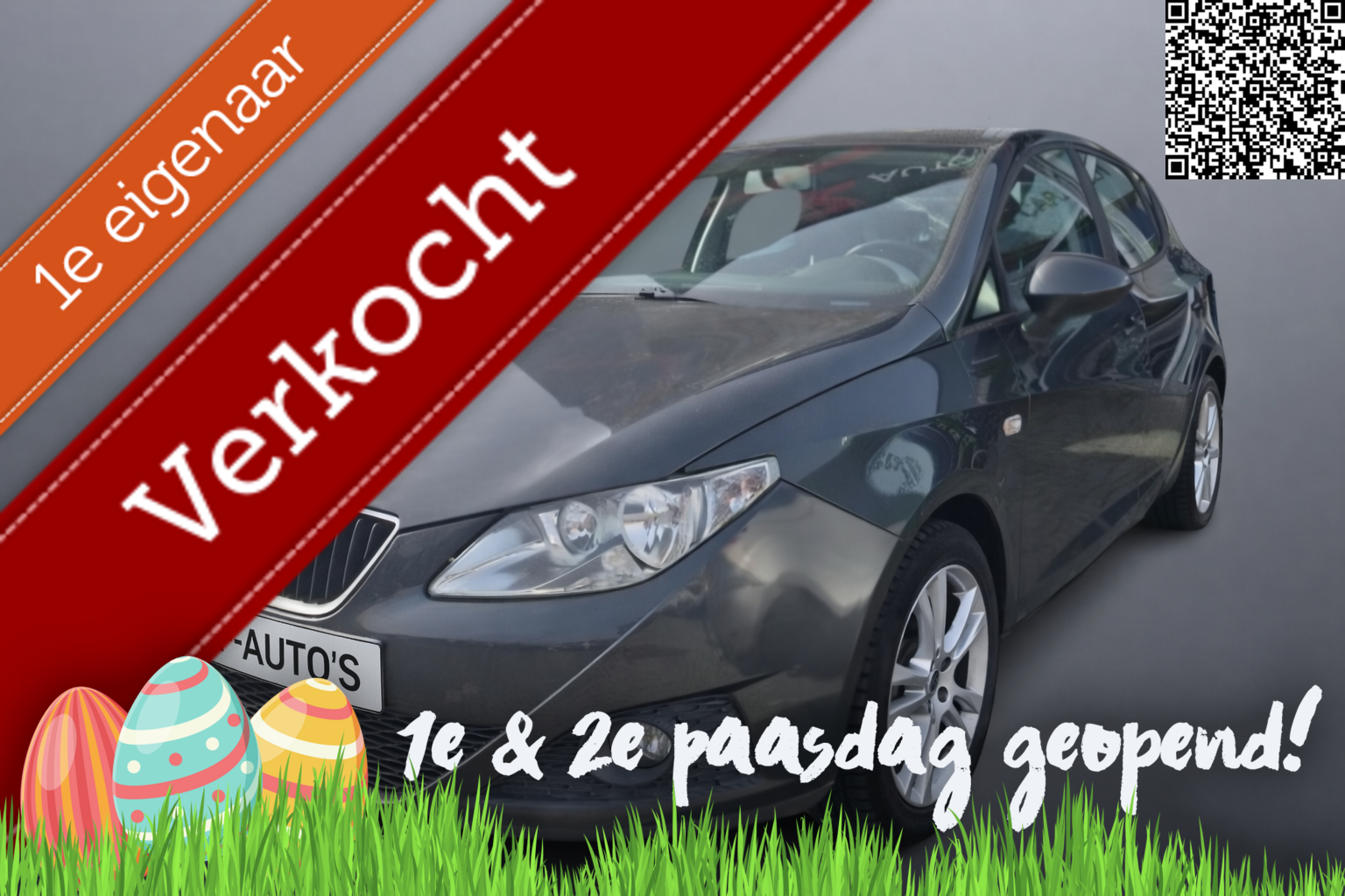 Seat Ibiza 1.4 Airco Cruise 5drs 1ste eig nw APK! 2008 - voorkant