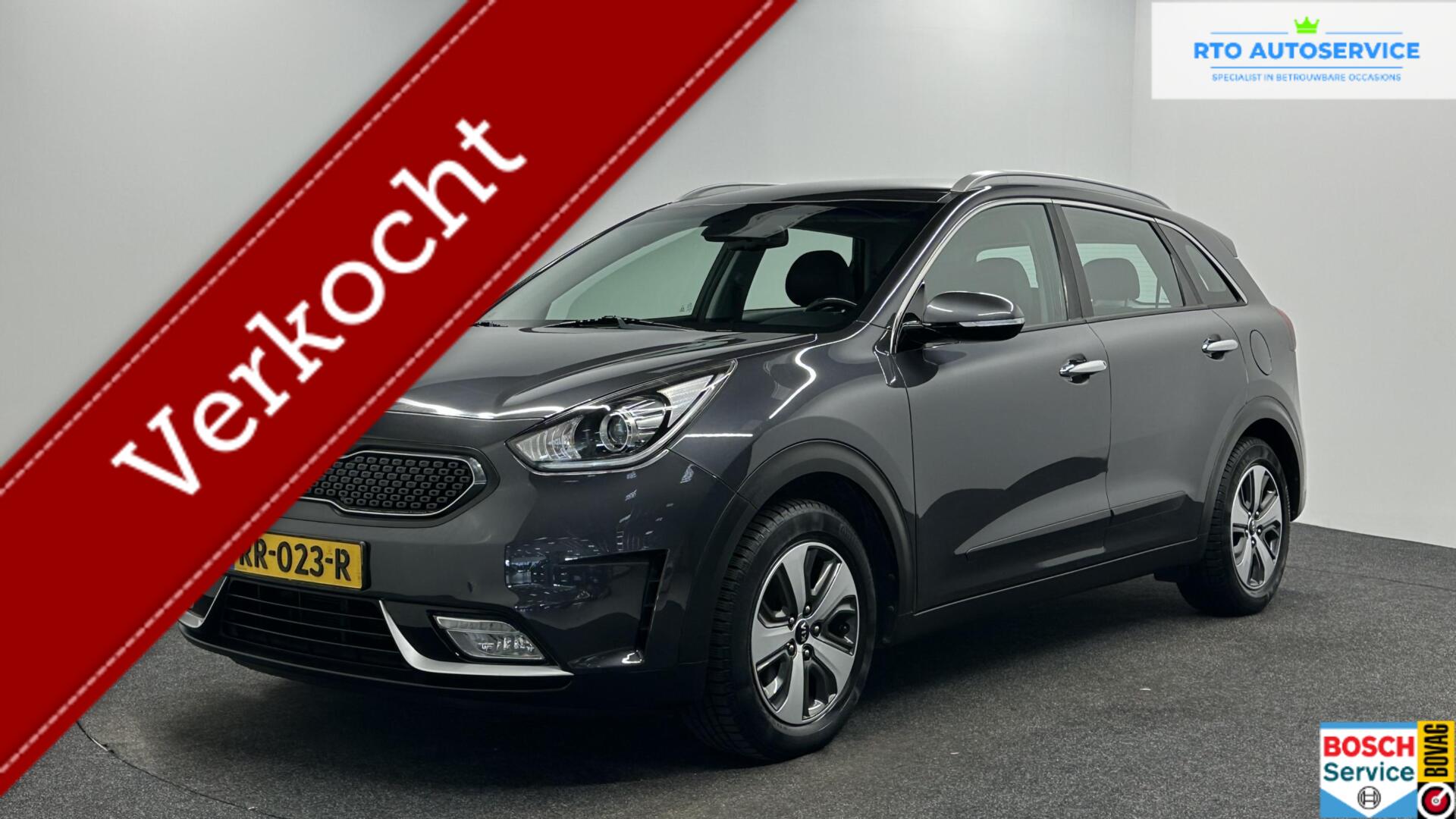 Kia Niro 1.6 GDi Hybrid DynamicLine CAMERA TREKHAAK CARPLAY NAVI LM ECC. 2018 - voorkant