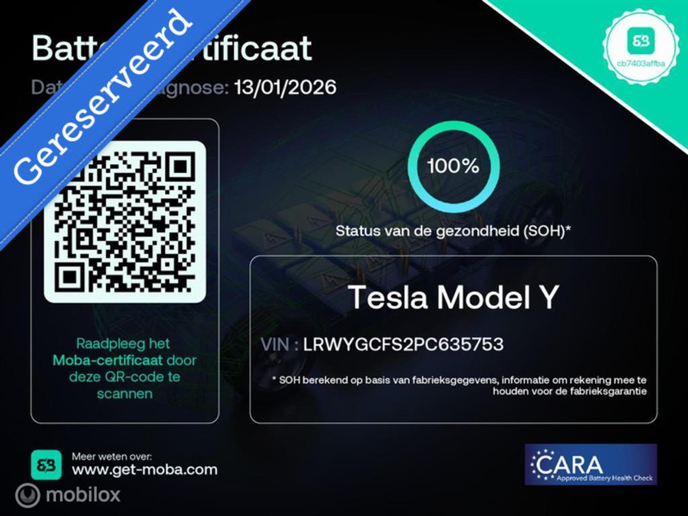 Foto van Tesla Model Y