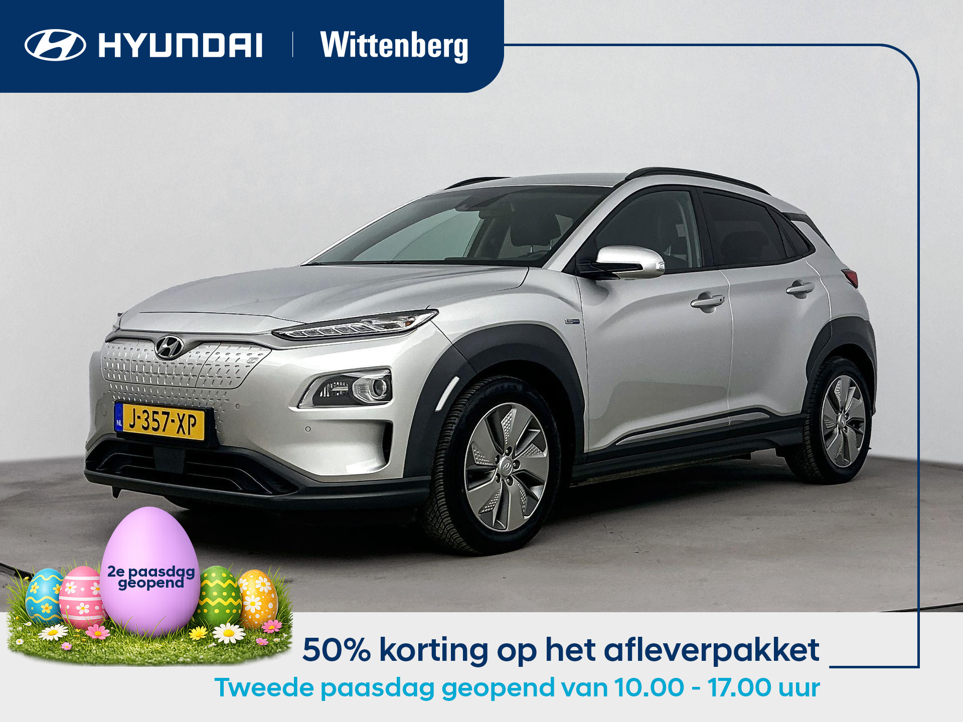 Hyundai Kona EV Premium 64 kWh 2020 - voorkant