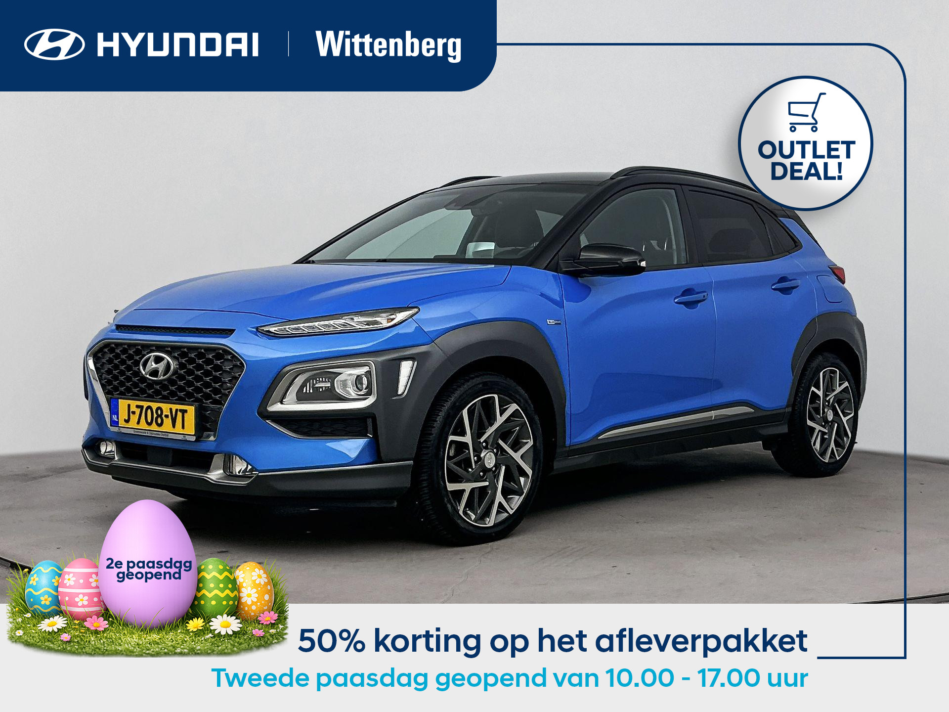 Hyundai Kona 1.6 GDI HEV PREMIUM 2020 - voorkant