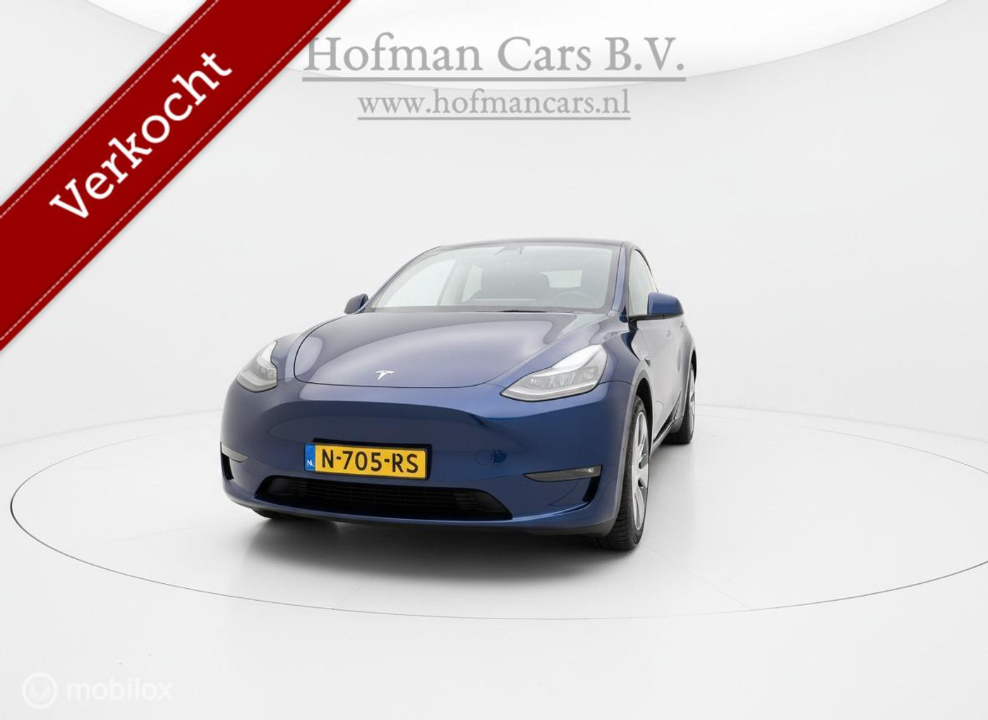Tesla Model Y Long Range Dual AWD 75 kWh Trekhaak SOH 87% 2021 - voorkant