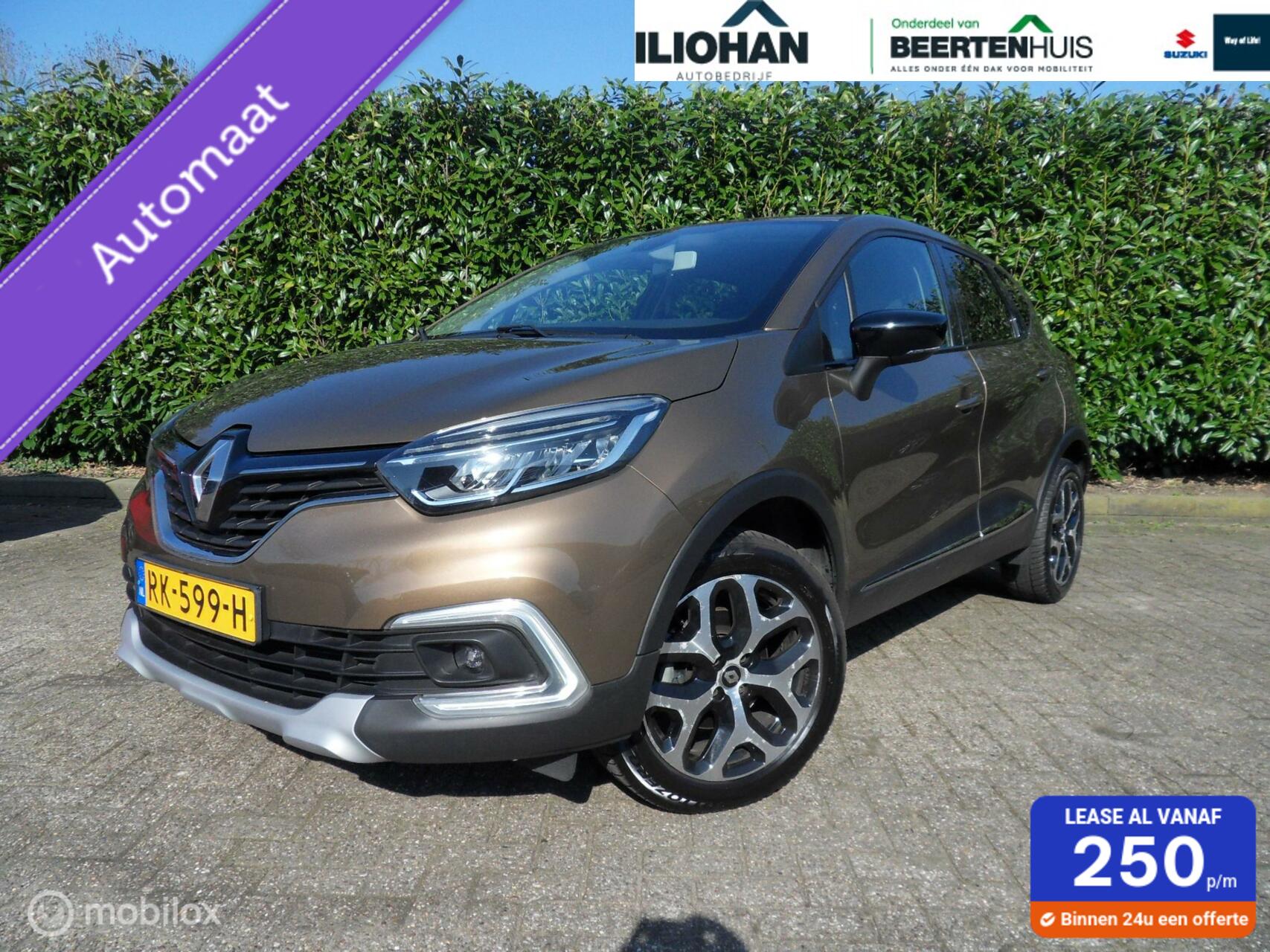Renault Captur 1.2 TCe Intens Automaat, Navi, Cruise, Climate Control 2017 - voorkant