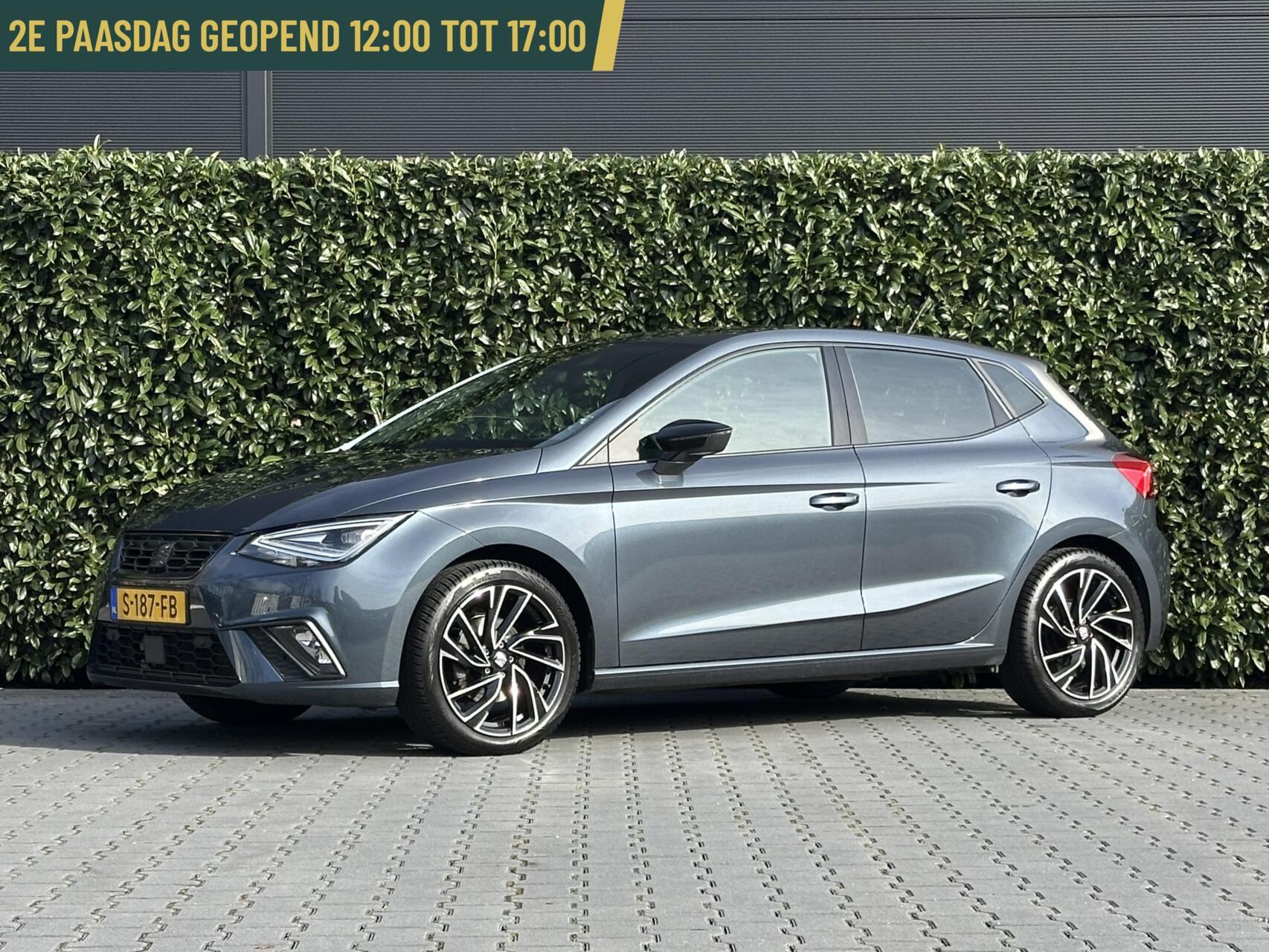 Seat Ibiza 1.5 TSI SPORT, FR-PAKKET, NL AUTO, NAP LOGISCH, CARPLAY, NAVI, CRUISE CONTROL, CLIMATE CONTROL, USB-C, PDC, DAB, LED, LICHTMETAAL 17" 2023 - voorkant