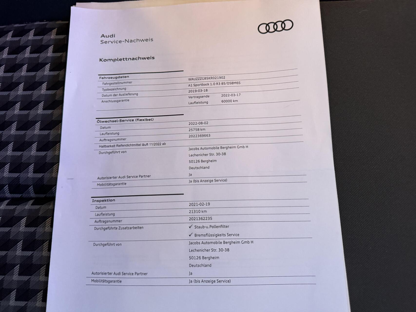 Foto van Audi A1 Sportback