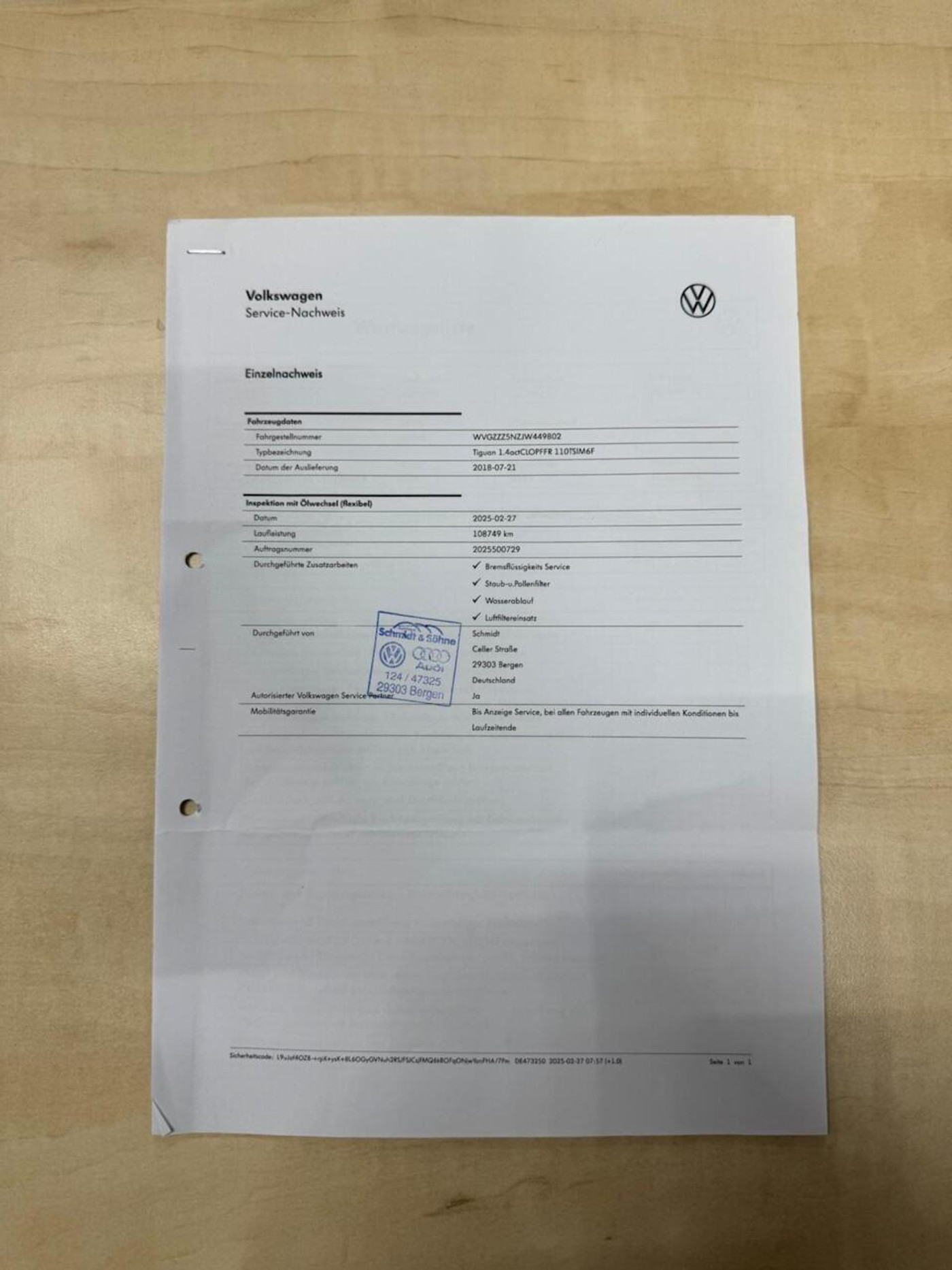 Foto van Volkswagen Tiguan