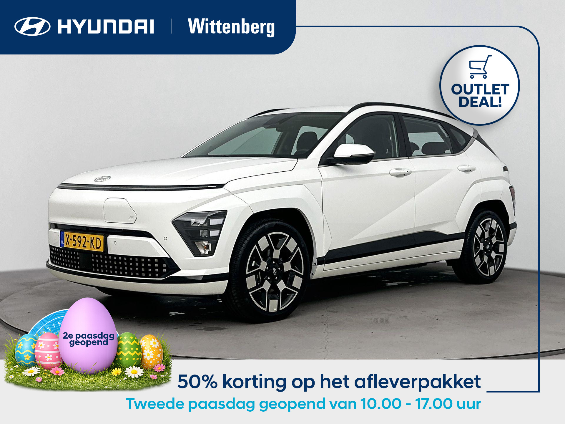 Hyundai Kona COMFORT LIMITED 65.4 kWh 2024 - voorkant