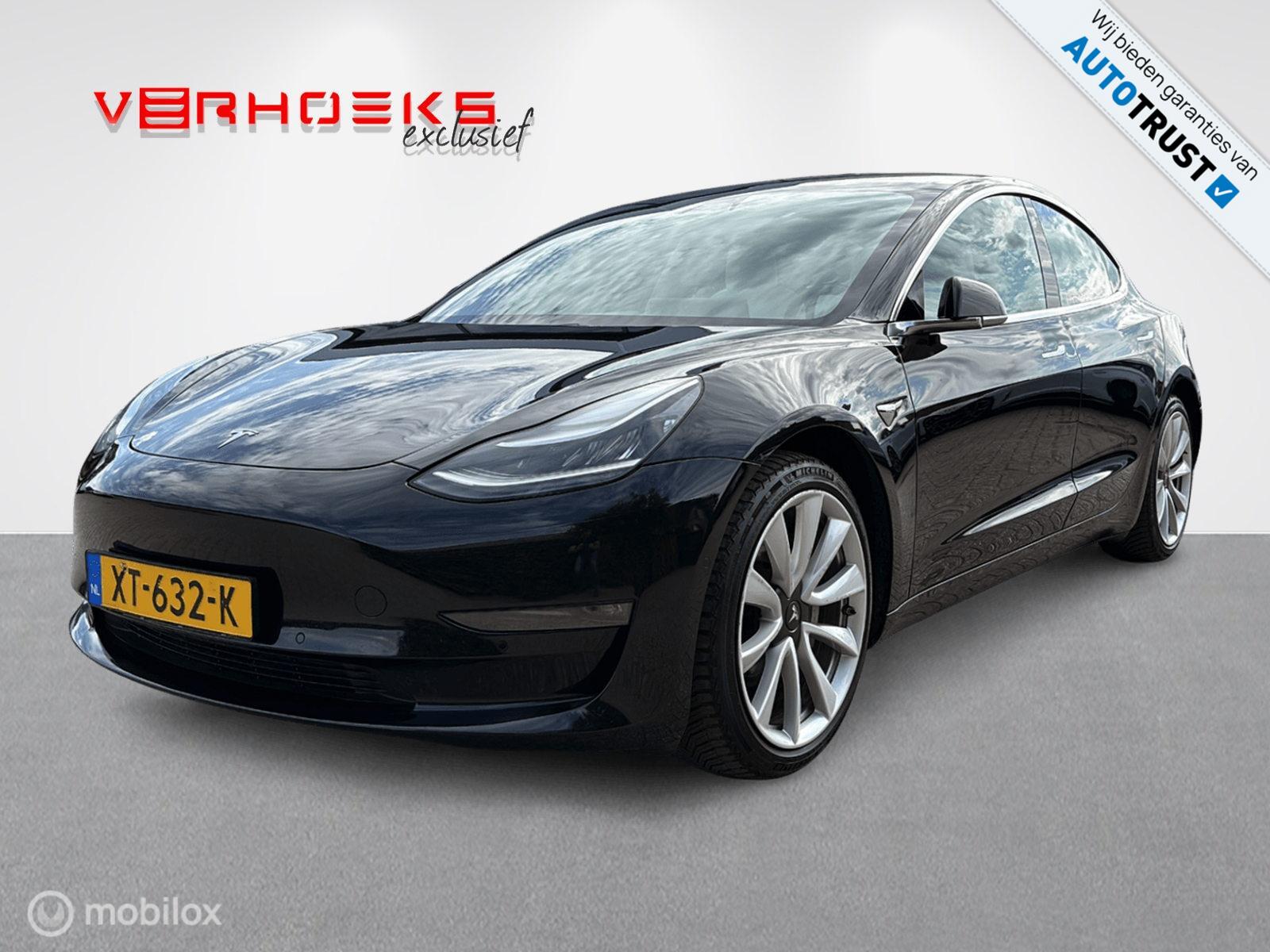 Tesla Model 3 Long Range AWD | Zwart | Krachtig & Elektrisch 2020 - voorkant