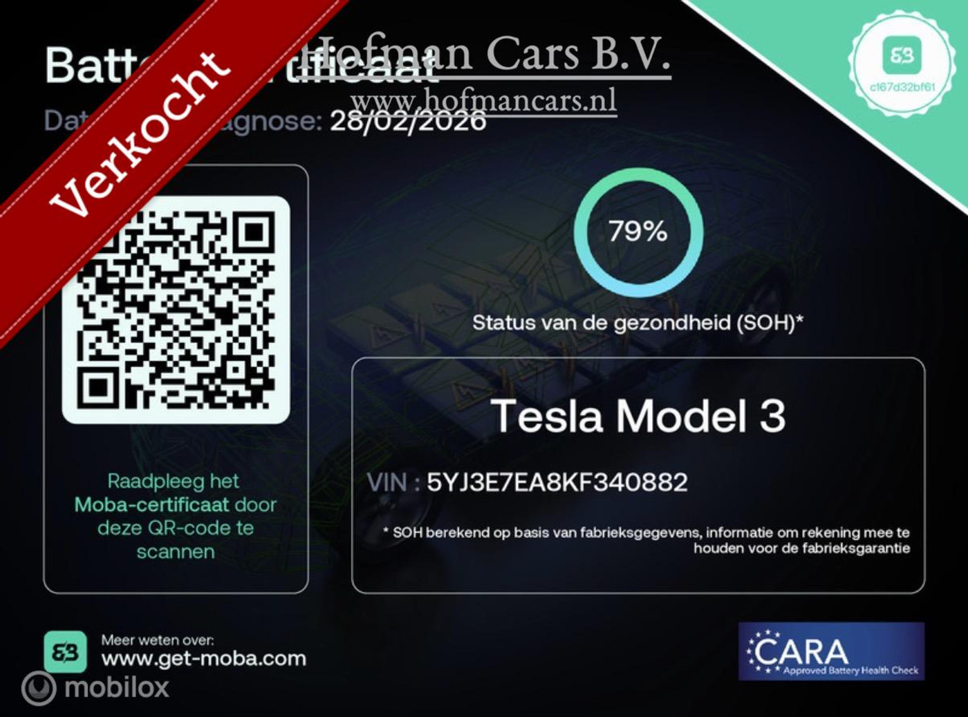 Foto van Tesla Model 3