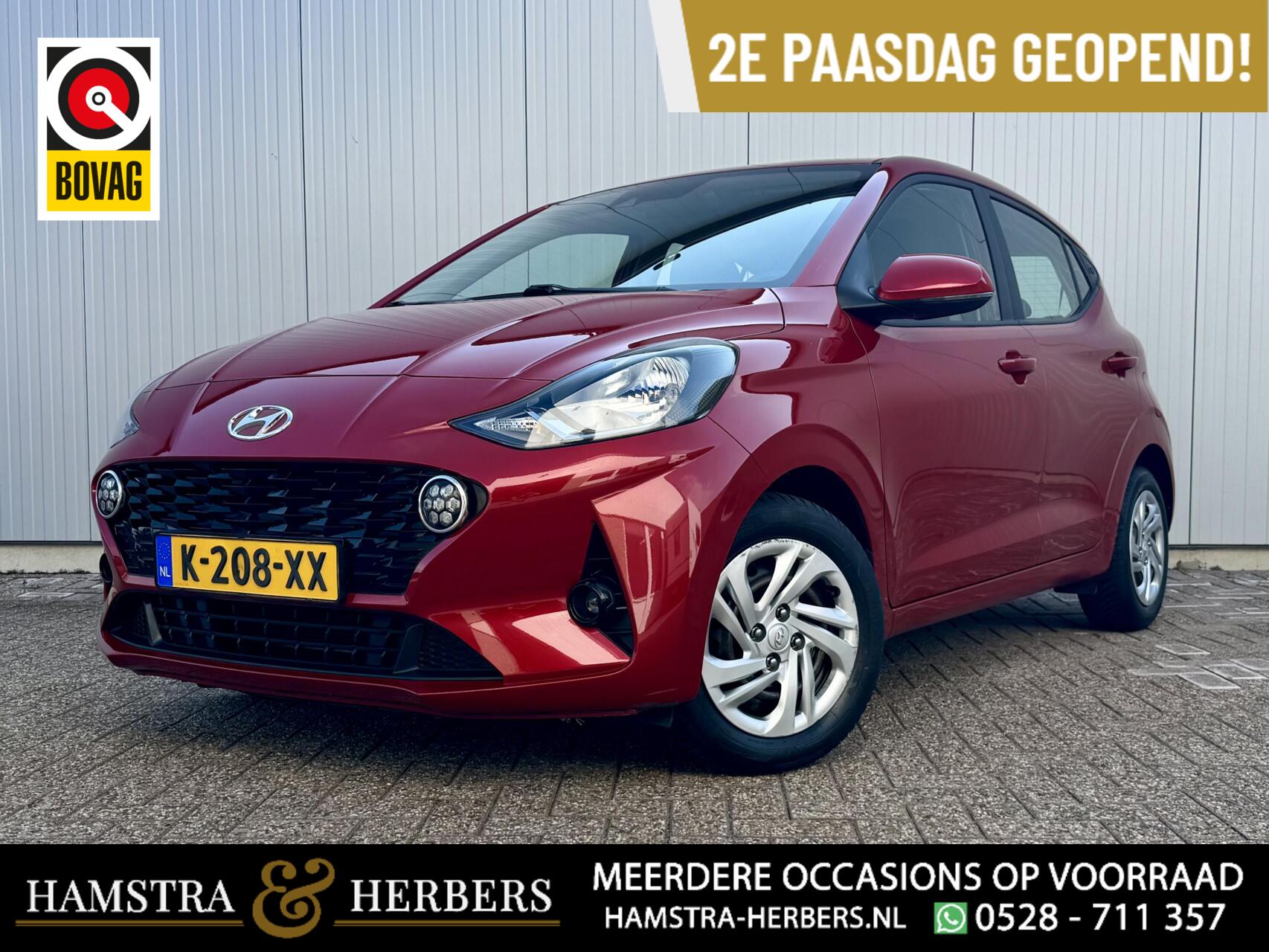 Hyundai I10 1.0 Comfort Smart rood 2021 - voorkant