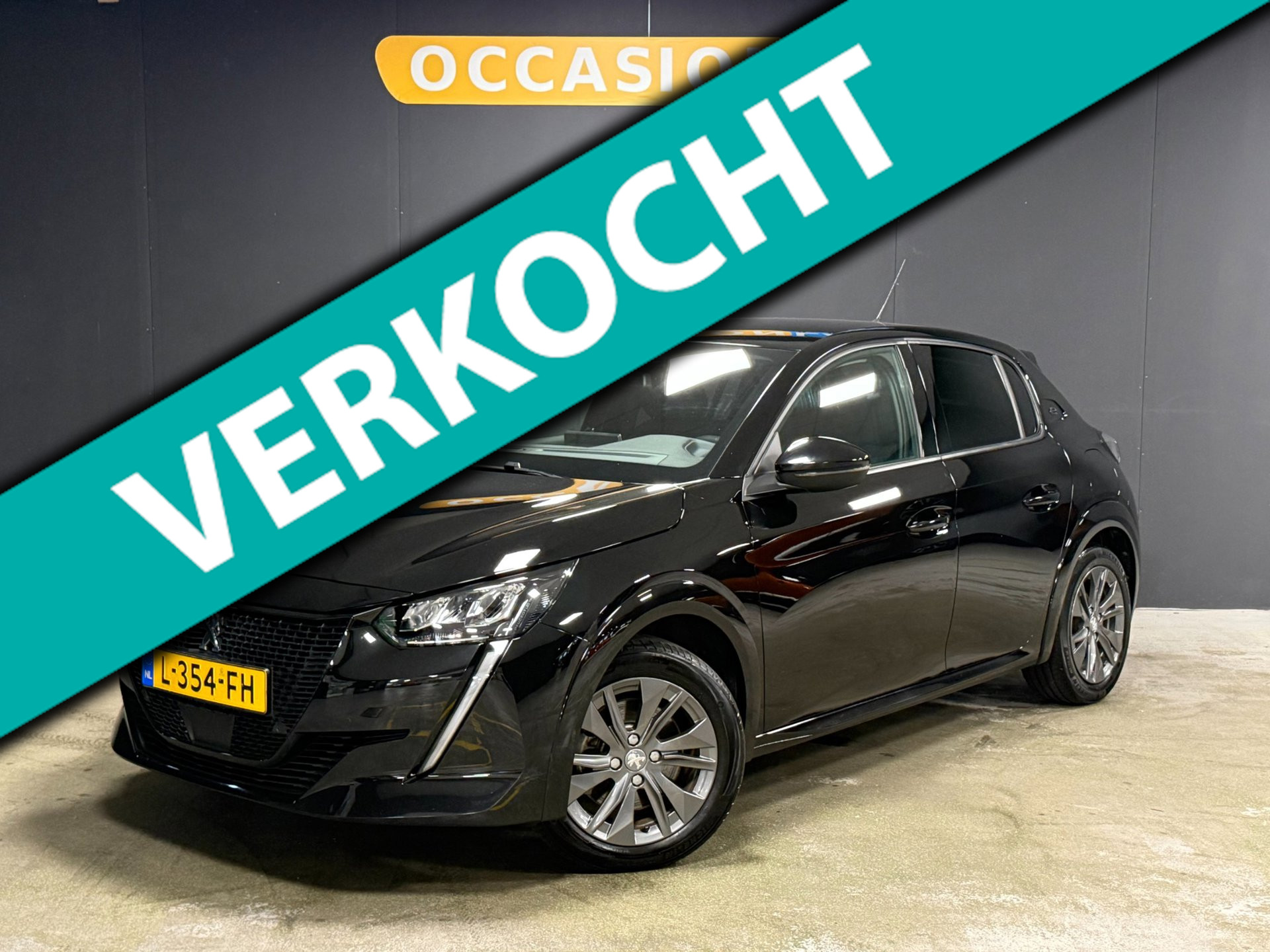 Peugeot 208 EV Blue Lease Allure 50 kWh|89% SOH|LED|DAB|CARPLAY|NAVI|BLUETOOTH|360CAM|16INCH| 2021 - voorkant