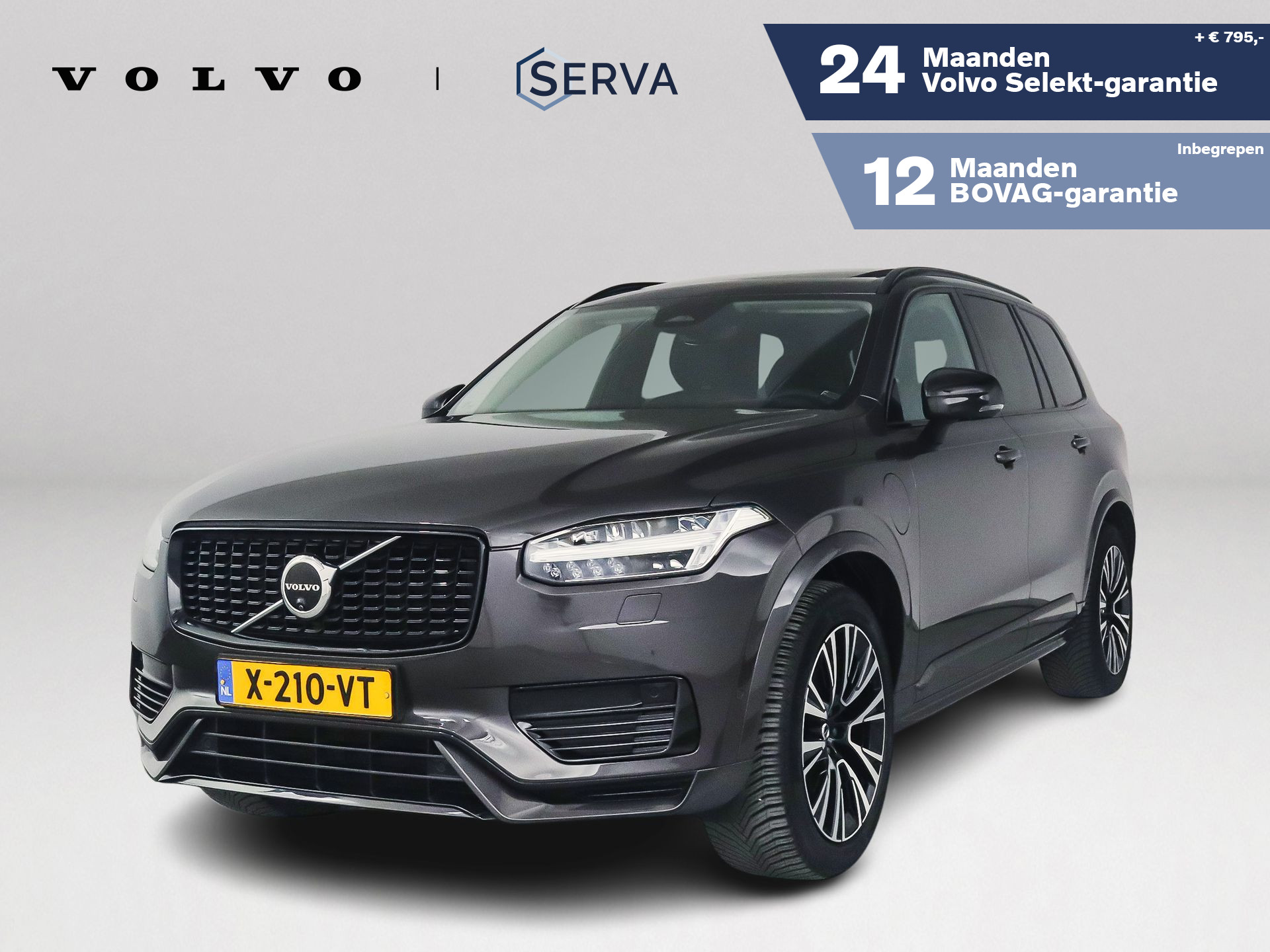 Volvo Xc90 T8 Recharge AWD Ultimate Dark | SOH 96% | Panoramadak | 360° camera | Head-up Display | Harman Kardon | Stoel- en Stuurverwarming | Trekhaak 2024 - voorkant