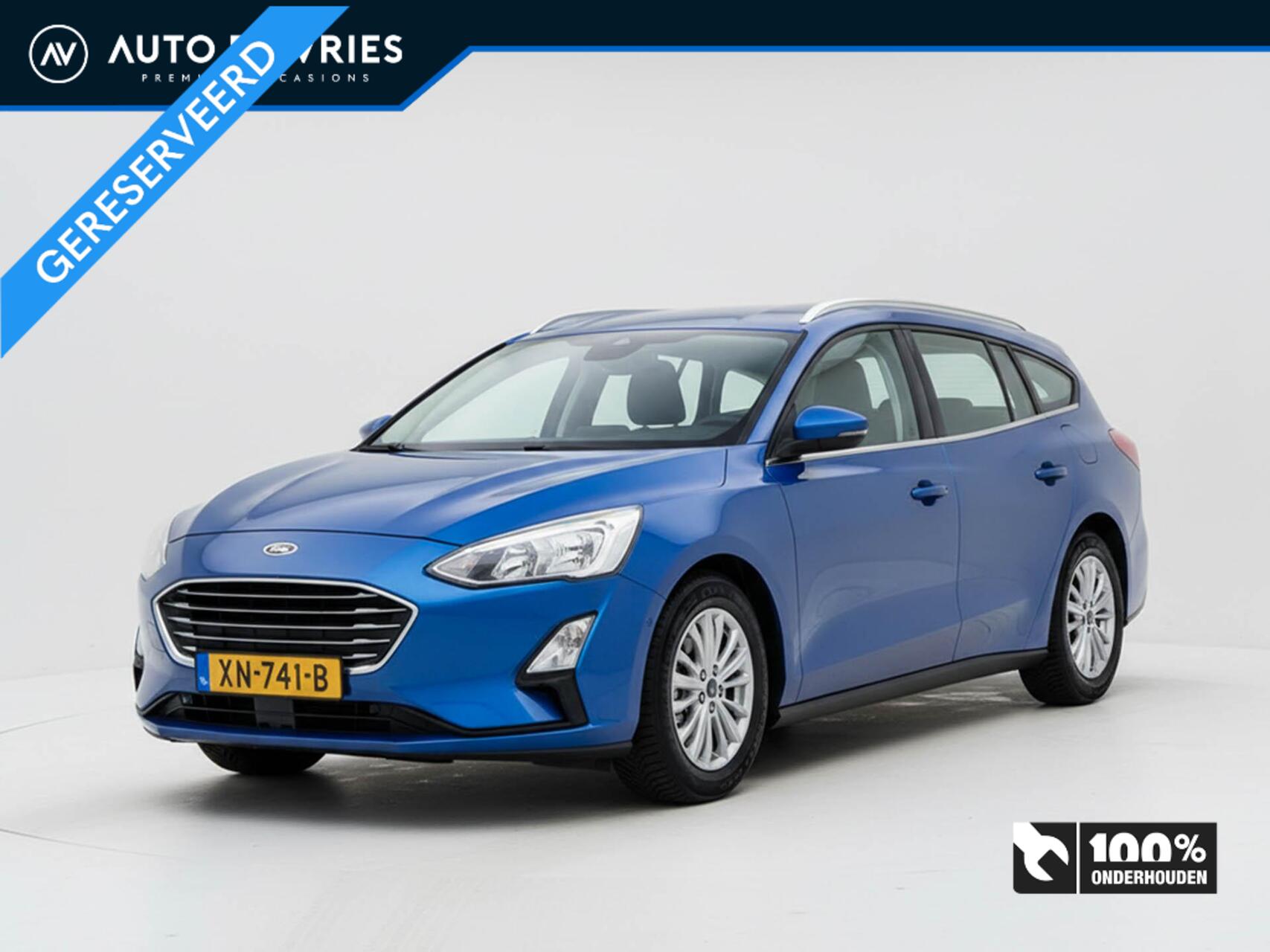 Ford Focus 1.0 EcoBoost 125pk Titanium Business | ECC | Carplay | Camera | Trekhaak 2019 - voorkant