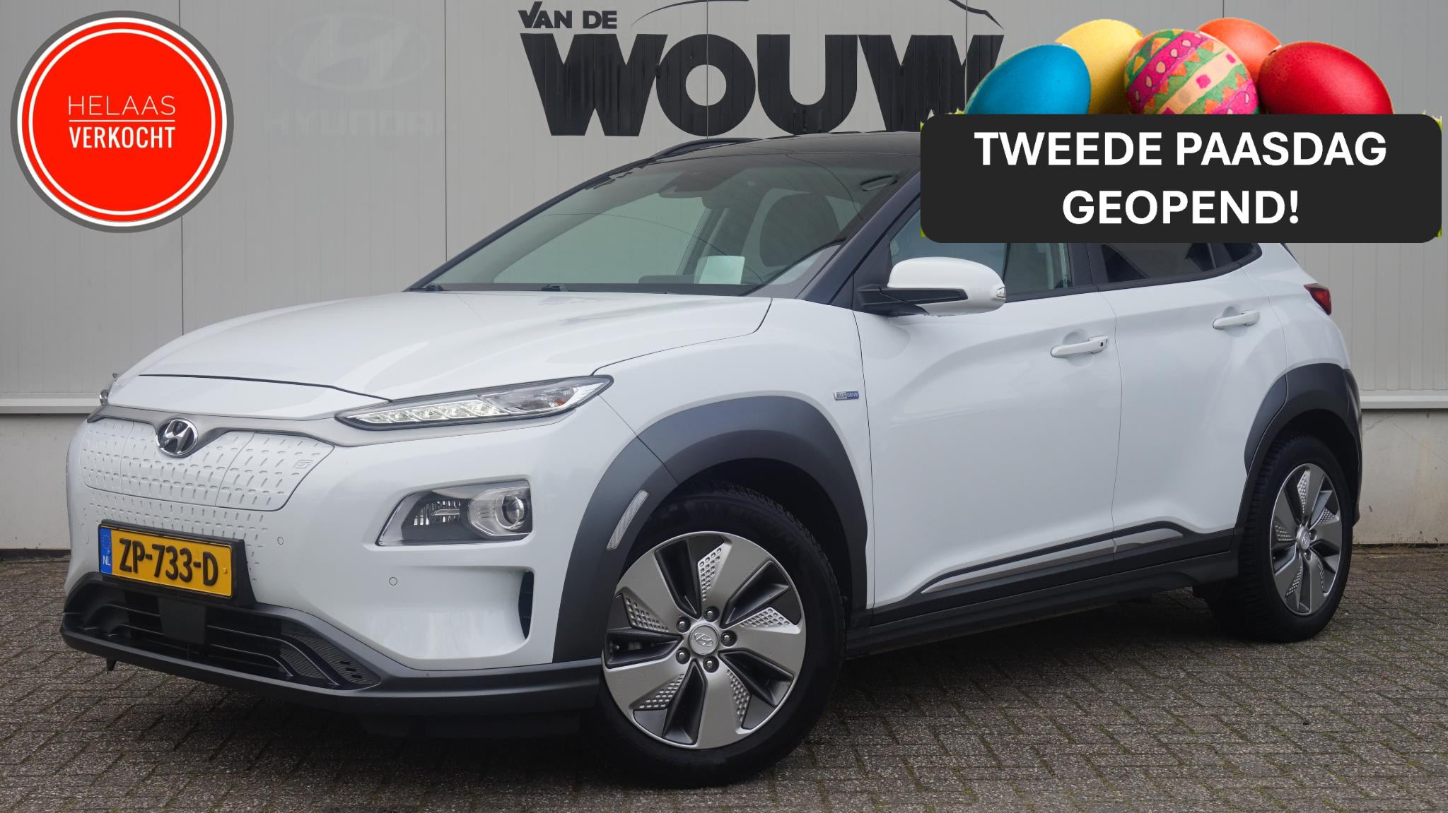 Hyundai Kona EV Premium 64 kWh SOH 100% 2019 - voorkant
